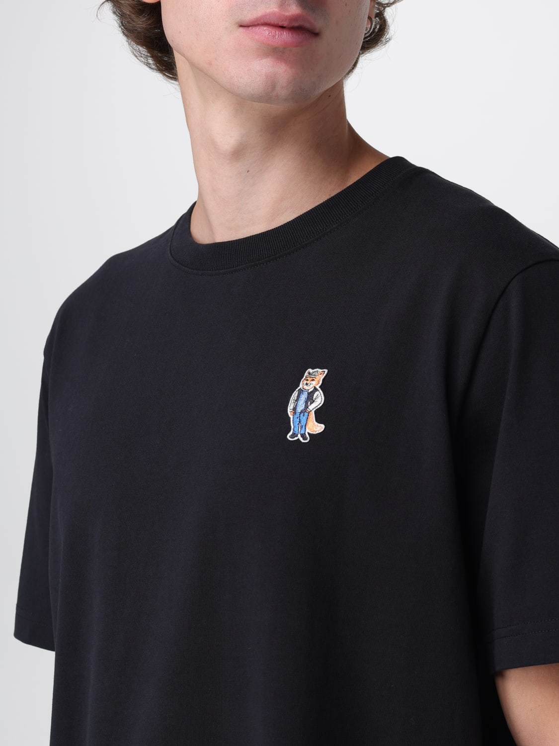 MAISON KITSUNÉ CAMISETA: Polo hombre Maison KitsunÉ, Negro - Img 3