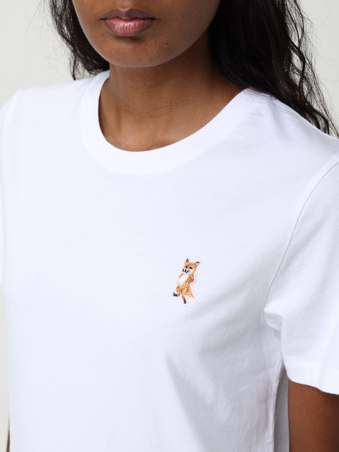 MAISON KITSUNÉ CAMISETA: Camiseta mujer Maison KitsunÉ, Blanco - Img 3