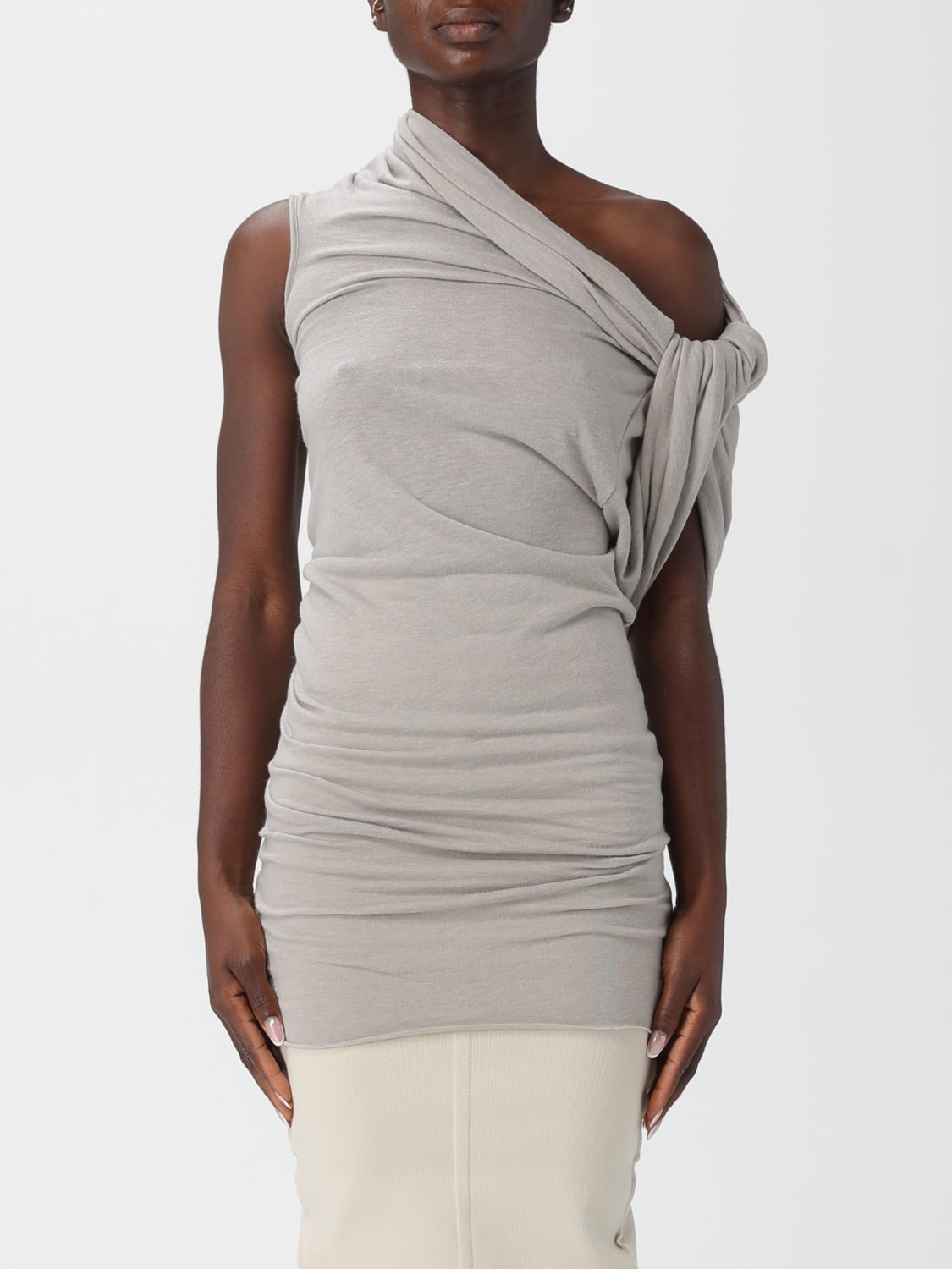 RICK OWENS TOP: Top mujer Rick Owens, Marfil - Img 1