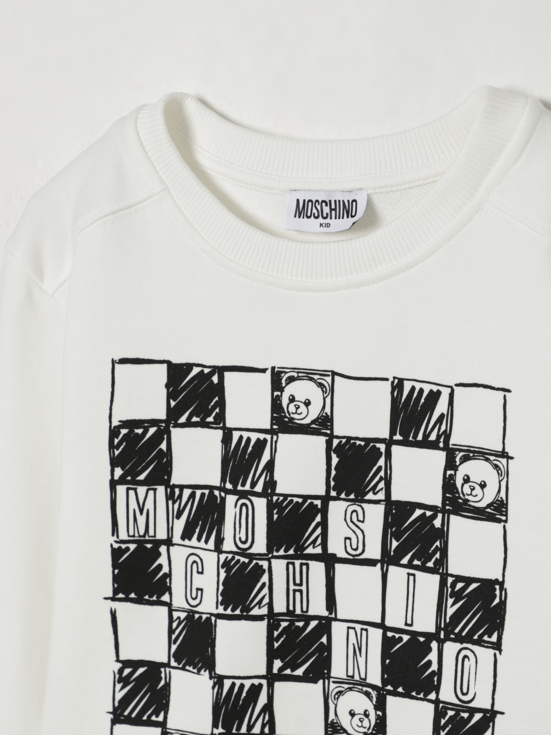 MOSCHINO PULL: Pull enfant Moschino, Blanc - Img 3