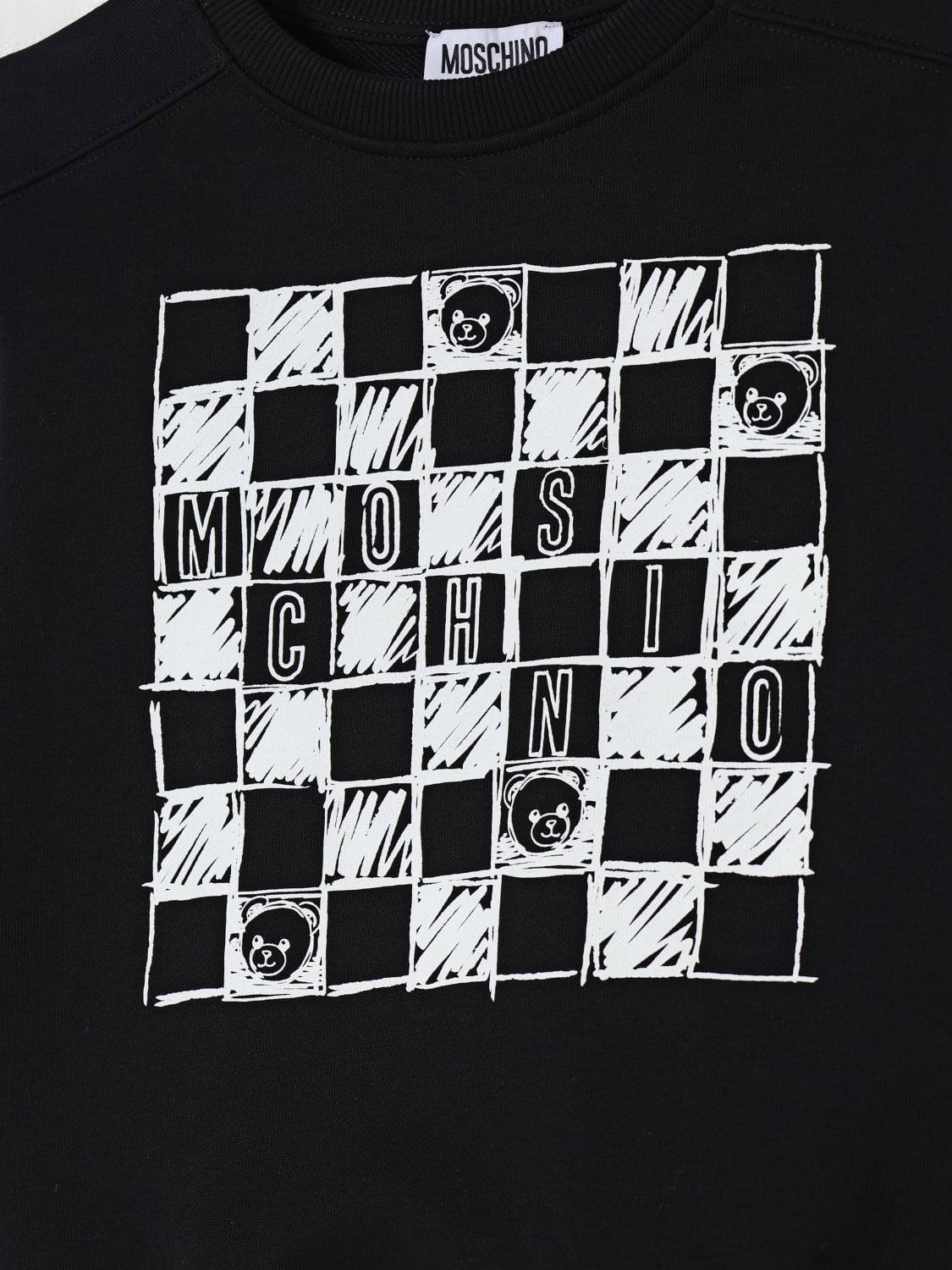 MOSCHINO PULL: Pull enfant Moschino, Noir - Img 3