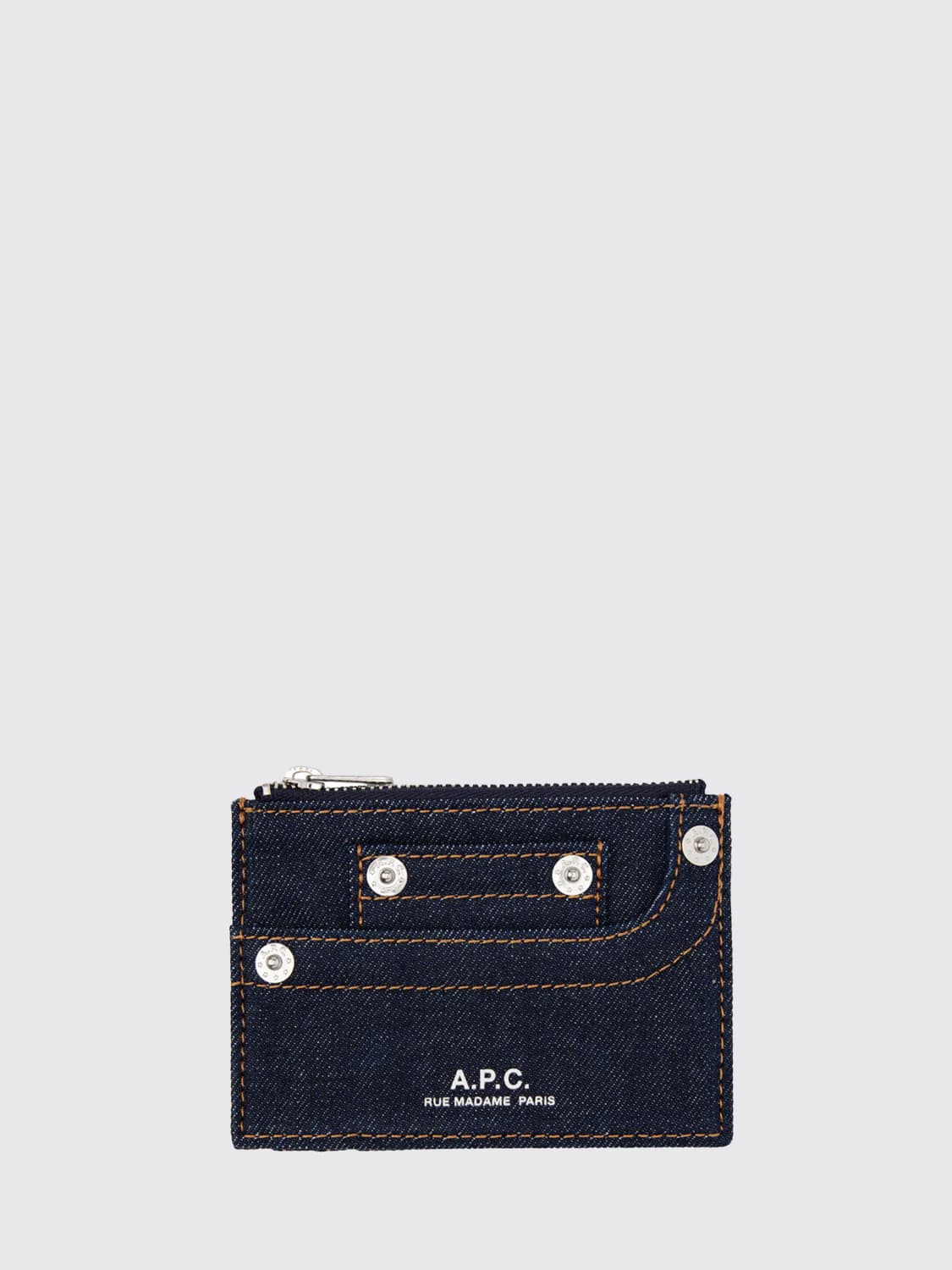 A.P.C. WALLET: Wallet woman A.P.C., Indigo - Img 1