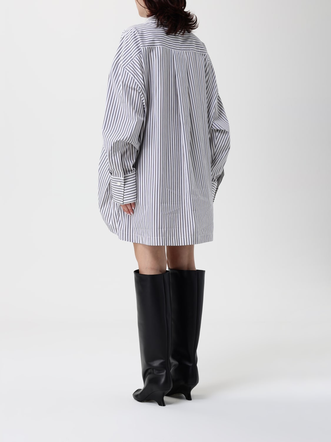 THE ATTICO CAMICIA: Camicia oversize The Attico in cotone a righe , Fantasia - Img 3