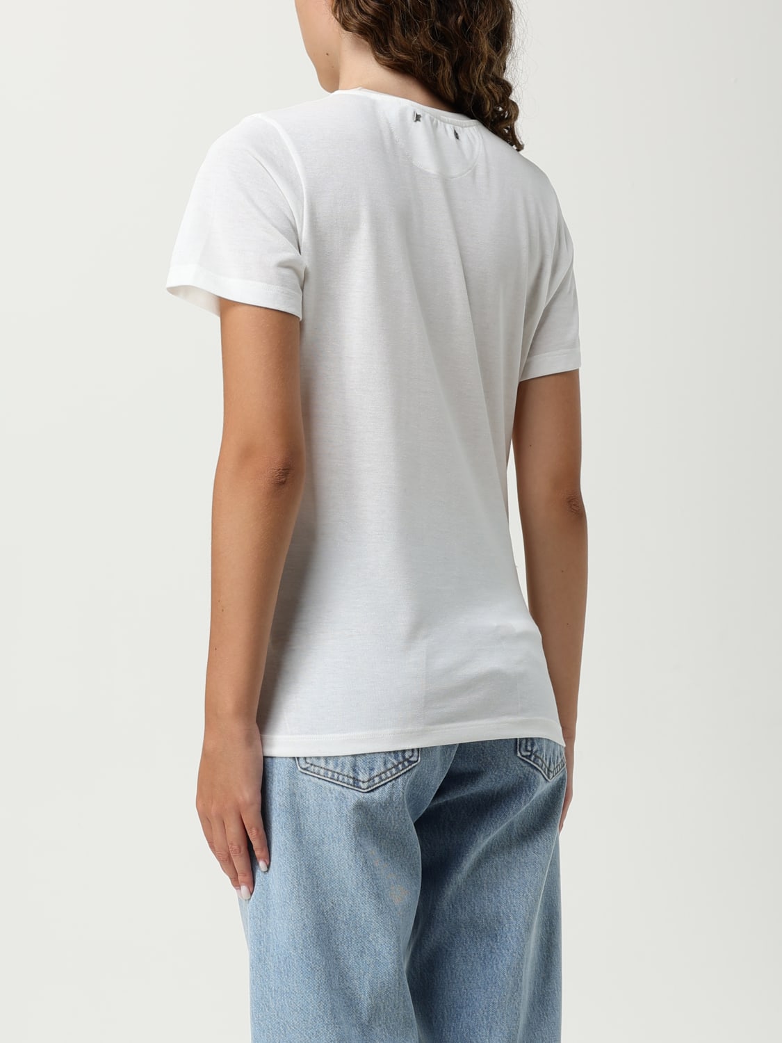 GOLDEN GOOSE T-SHIRTS: T-shirt in cotone con logo Golden Goose in jersey, Bianco - Img 3