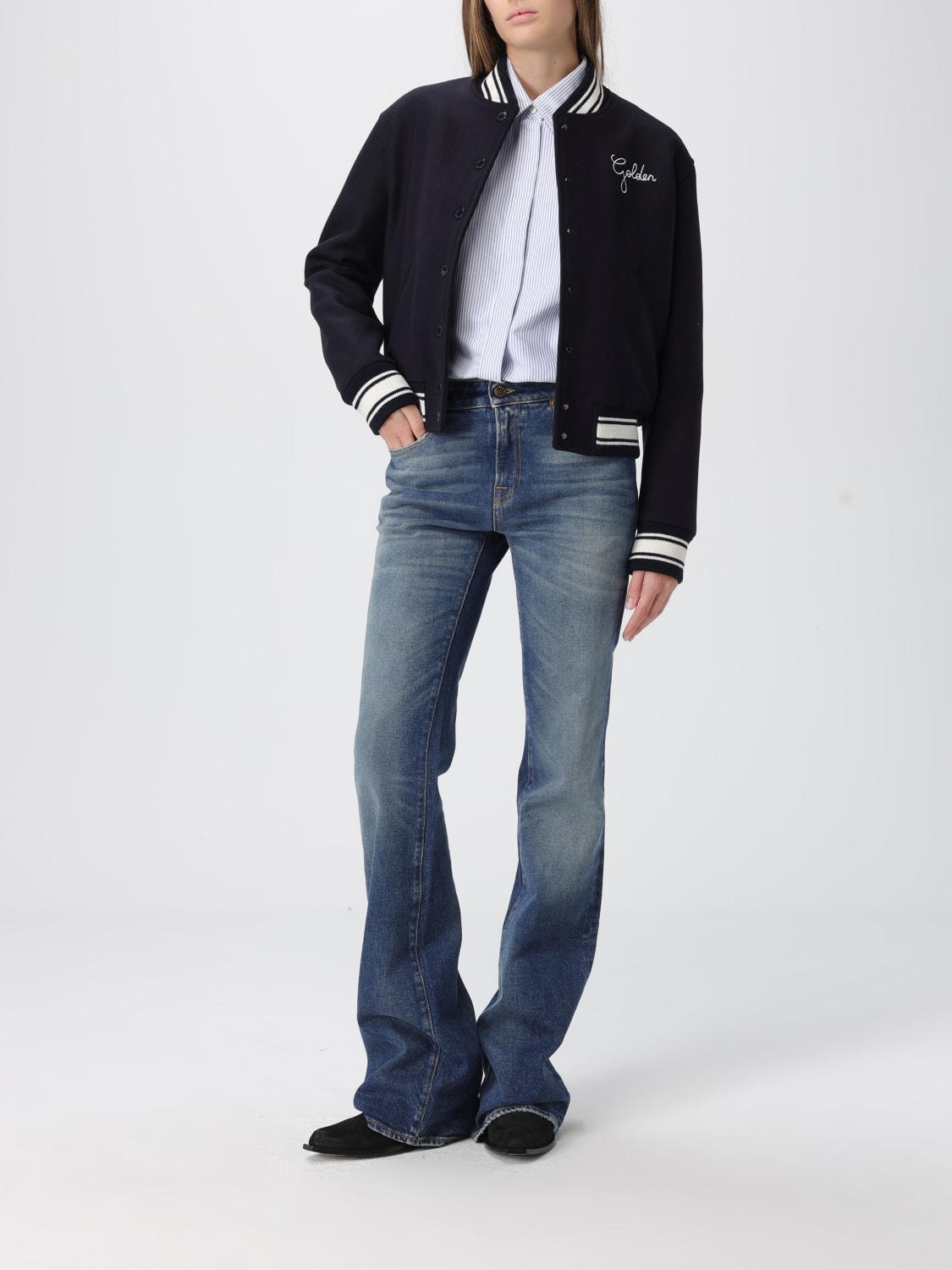 GOLDEN GOOSE JACKET: Jacket woman Golden Goose, Blue - Img 2