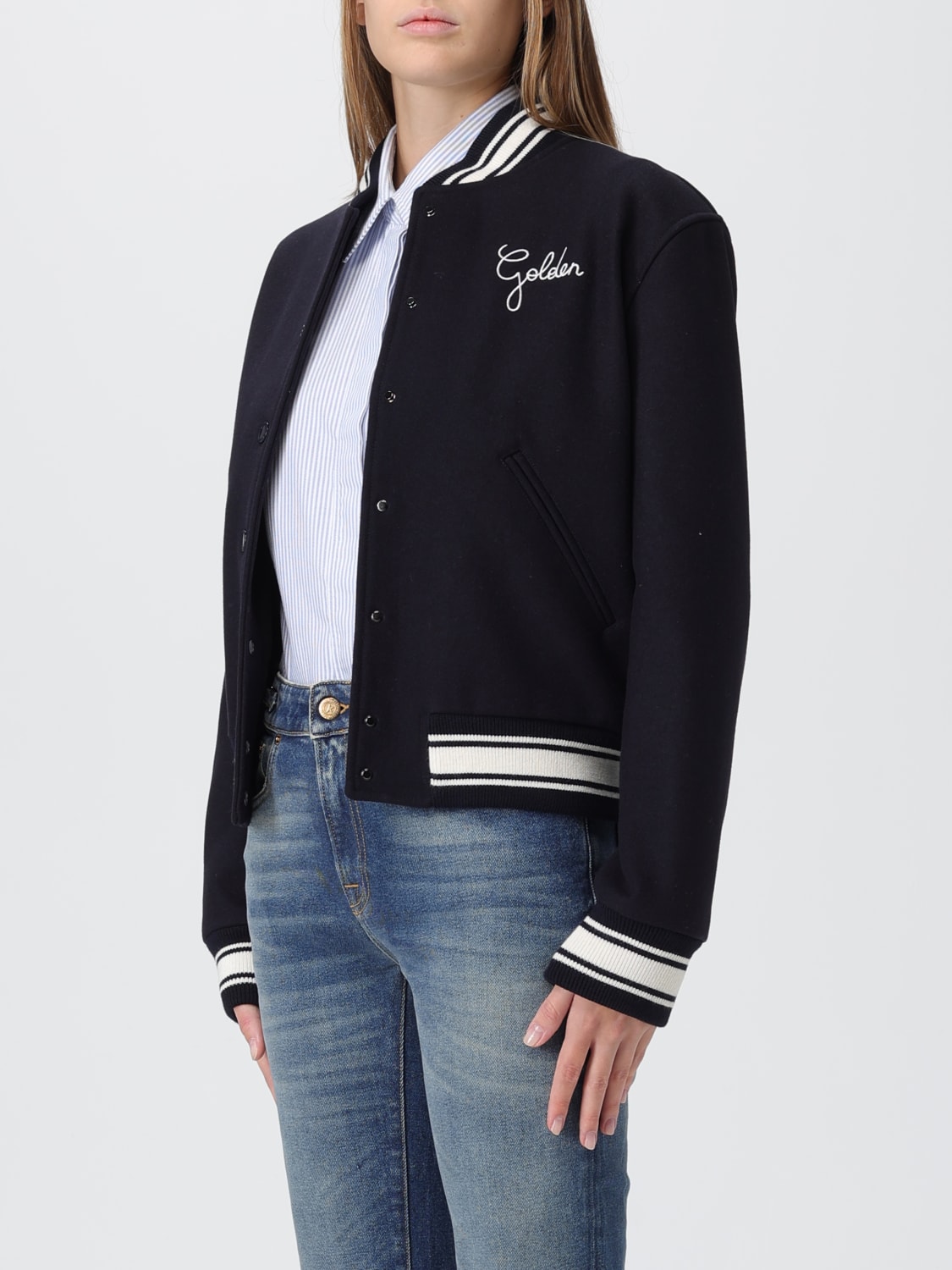 GOLDEN GOOSE JACKET: Jacket woman Golden Goose, Blue - Img 4