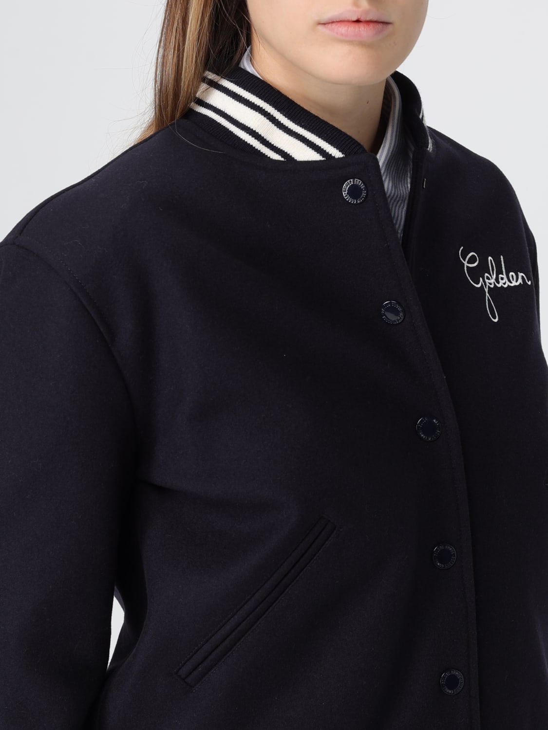 GOLDEN GOOSE JACKET: Jacket woman Golden Goose, Blue - Img 5