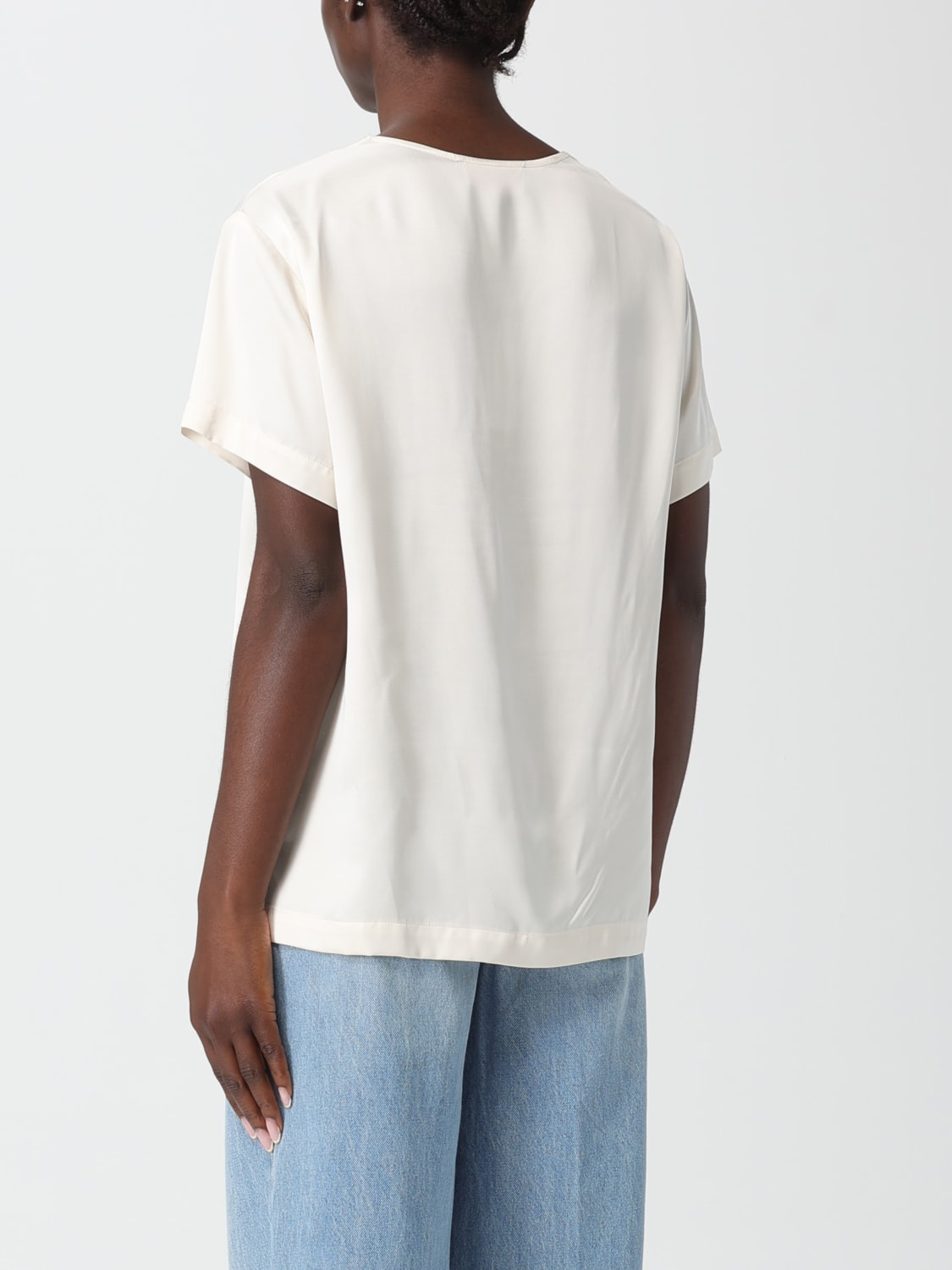 ERMANNO FIRENZE T恤: T恤 女士 Ermanno Firenze, 米色 - Img 2