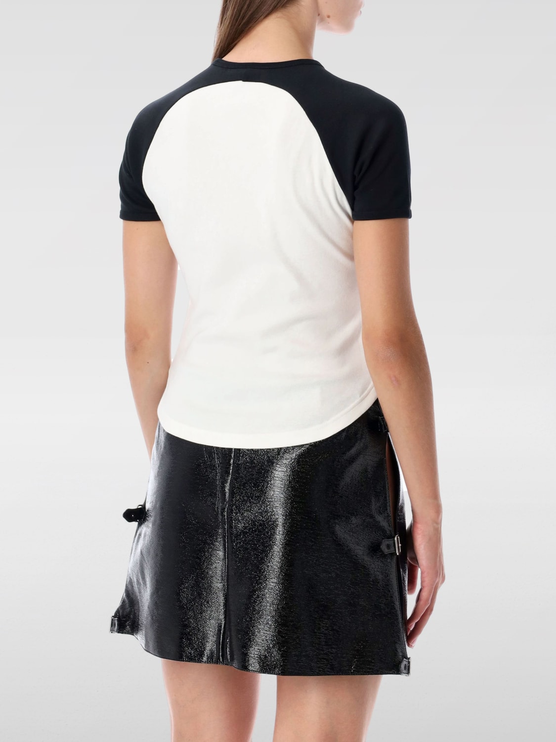 COURRÈGES T-SHIRT: T-shirt woman CourrÈges, White - Img 2