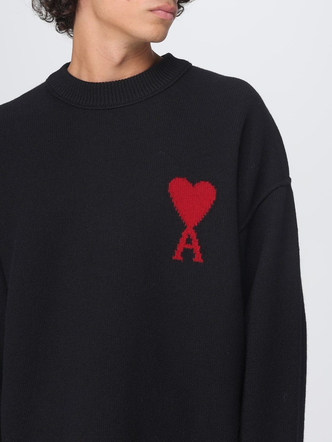 AMI PARIS SWEATER: Sweater men Ami Paris, Black - Img 3