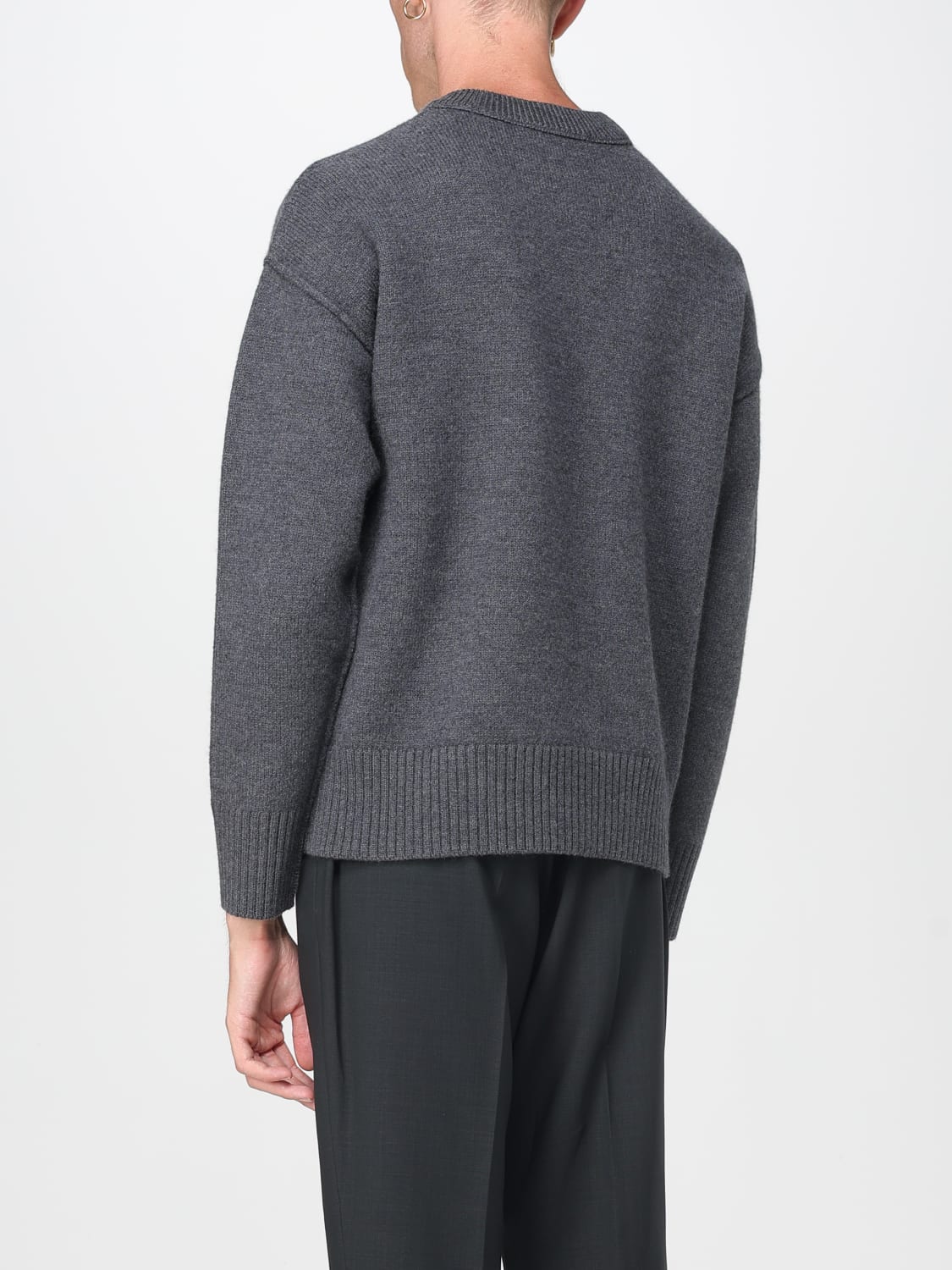 AMI PARIS SWEATER: Sweater men Ami Paris, Grey - Img 2