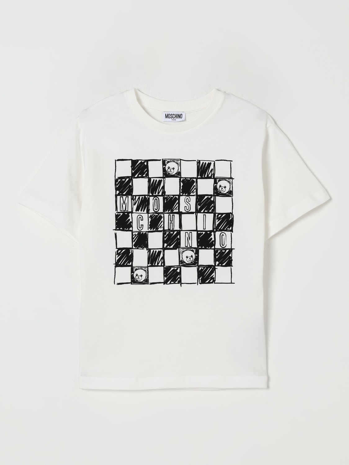 MOSCHINO T-SHIRT: T-shirt kids Moschino, White - Img 1