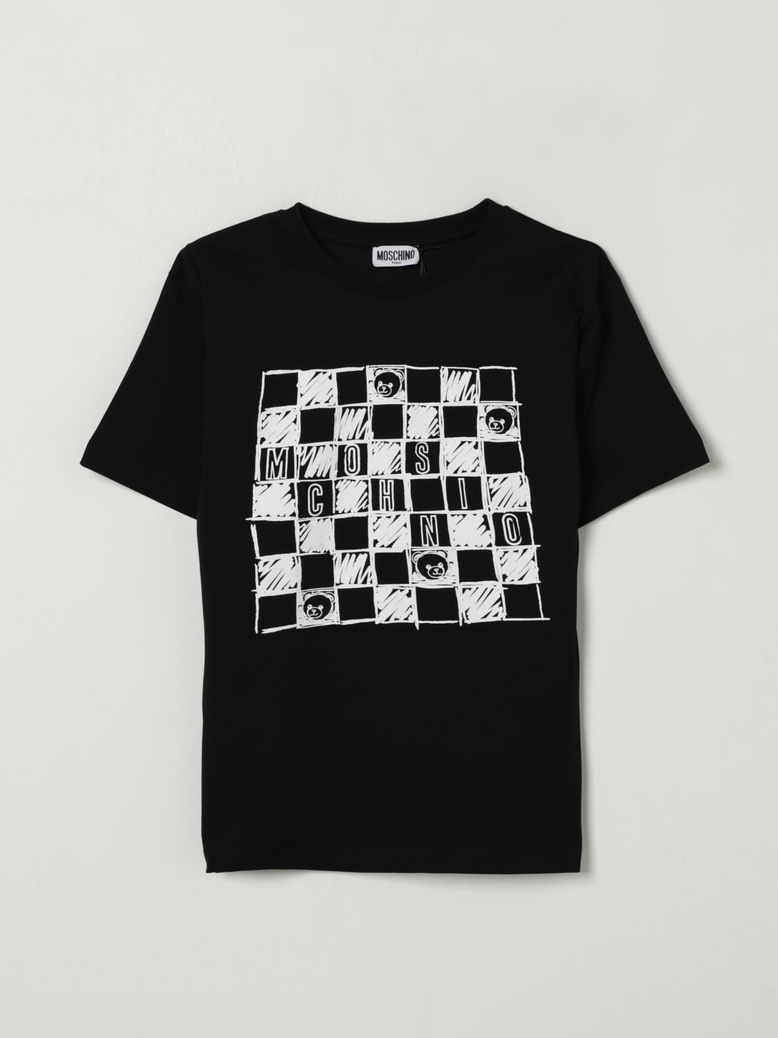 MOSCHINO T-SHIRT: T-shirt kids Moschino, Black - Img 1