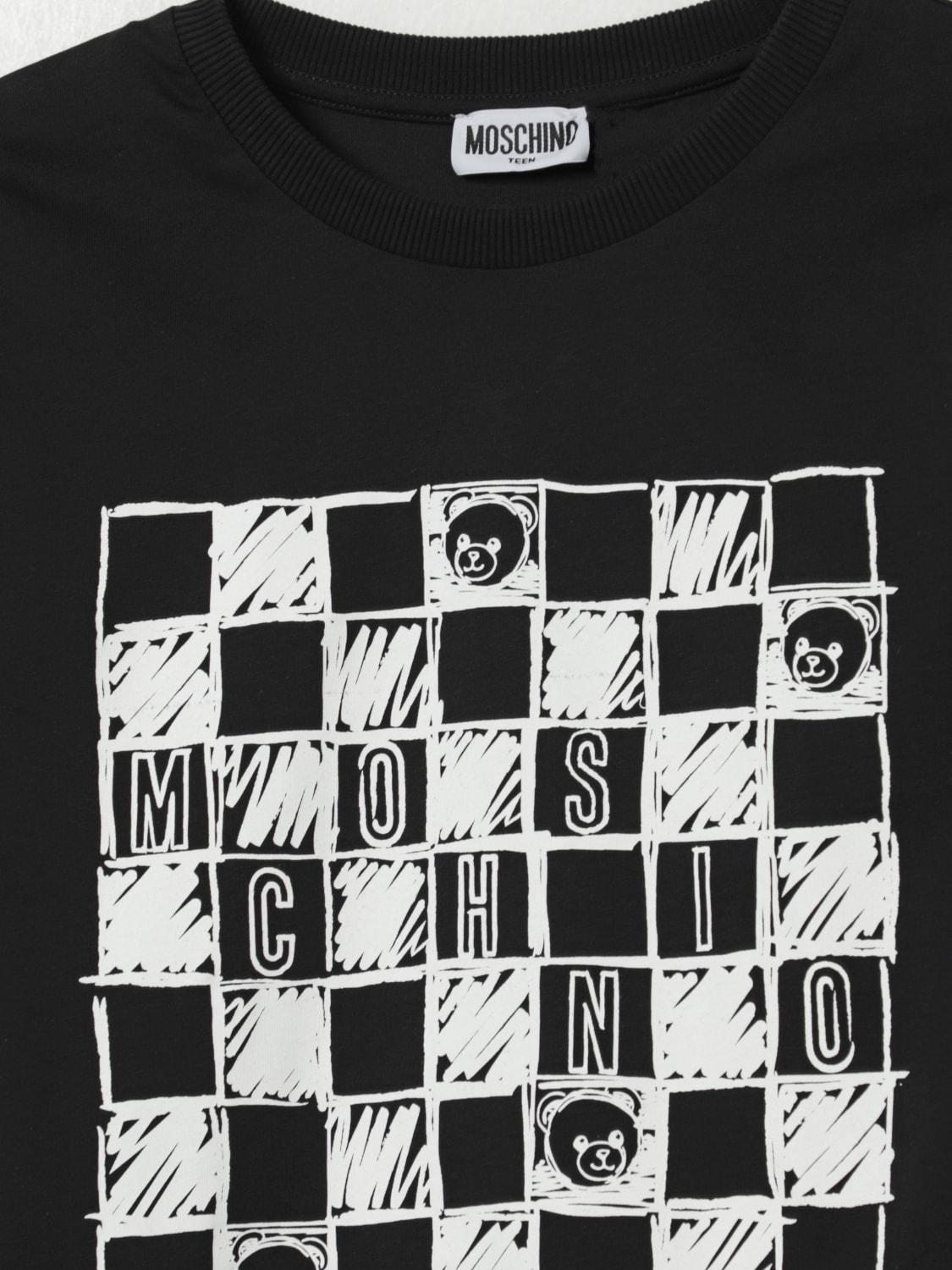 MOSCHINO T-SHIRT: T-shirt kids Moschino, Black - Img 3