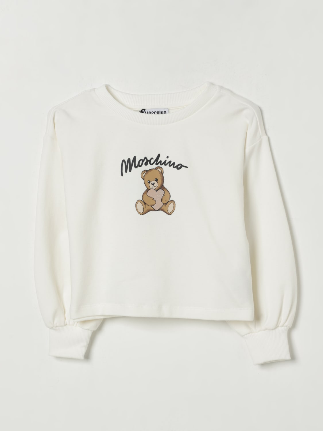 MOSCHINO PULLOVER: Pullover kinder Moschino, Weiß - Img 1
