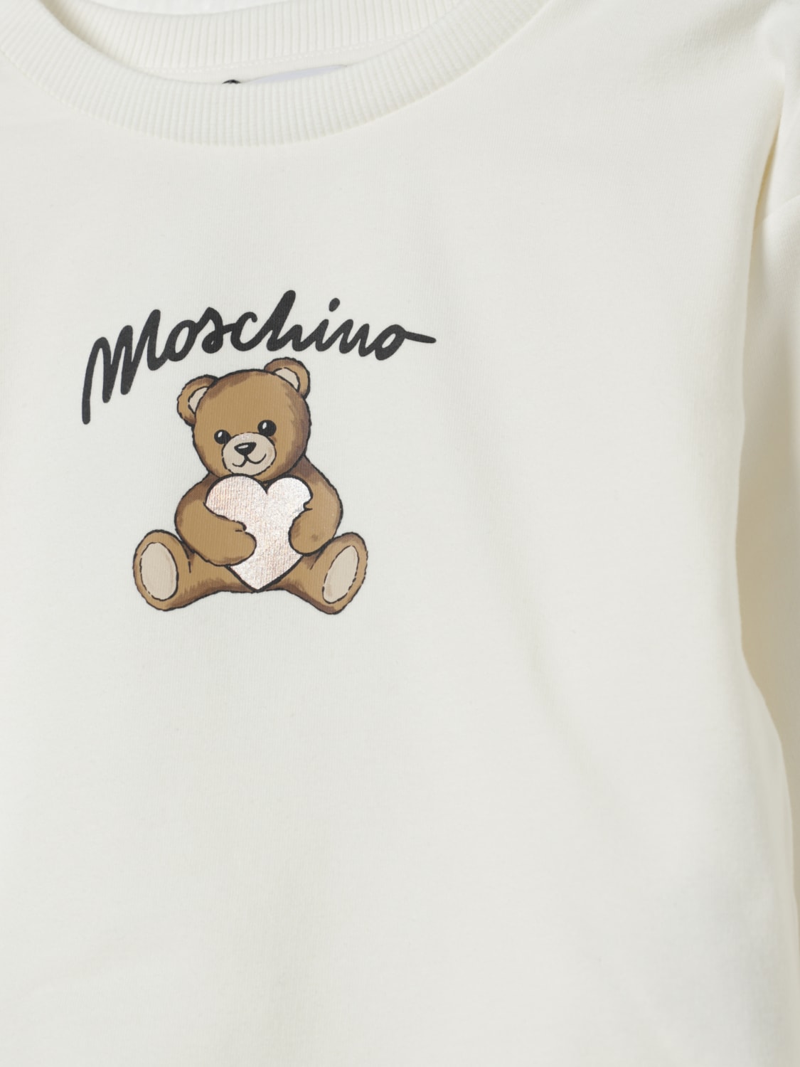 MOSCHINO PULLOVER: Pullover kinder Moschino, Weiß - Img 3