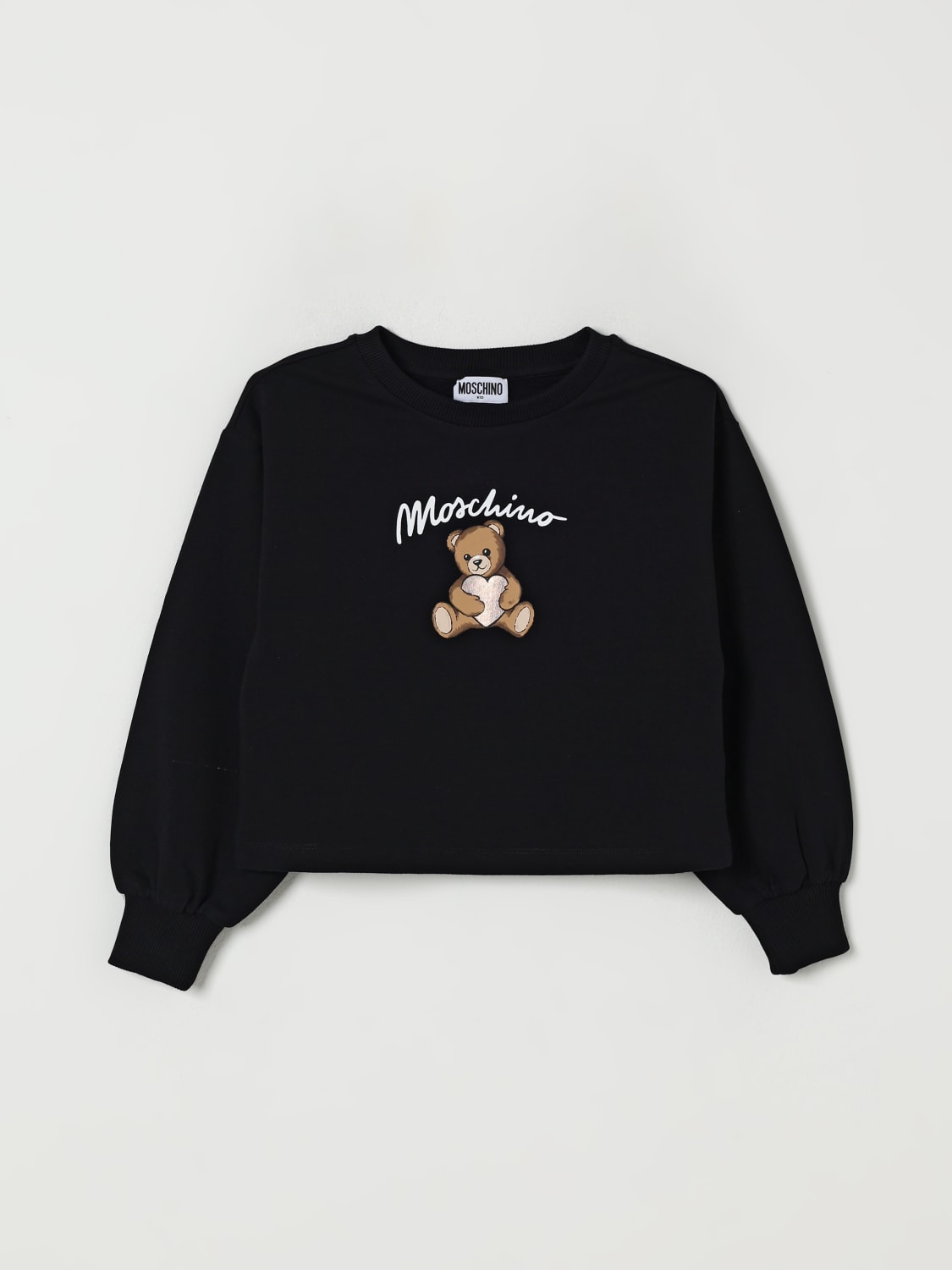 MOSCHINO PULLOVER: Pullover kinder Moschino, Schwarz - Img 1