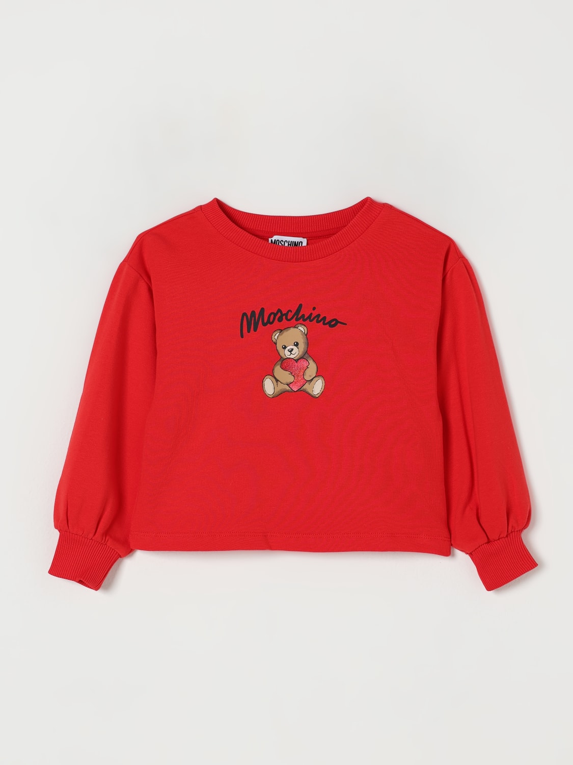 MOSCHINO SWEATER: Sweater kids Moschino, Red - Img 1