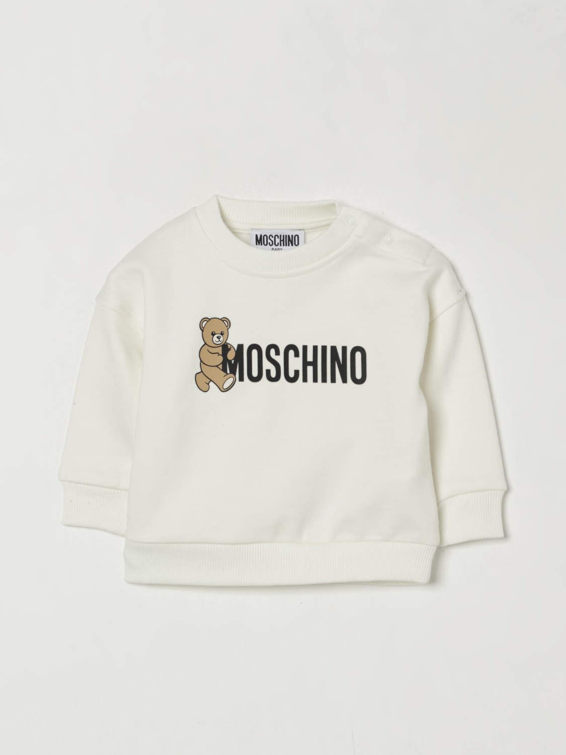 MOSCHINO PULLOVER: Pullover kinder Moschino, Weiß - Img 1
