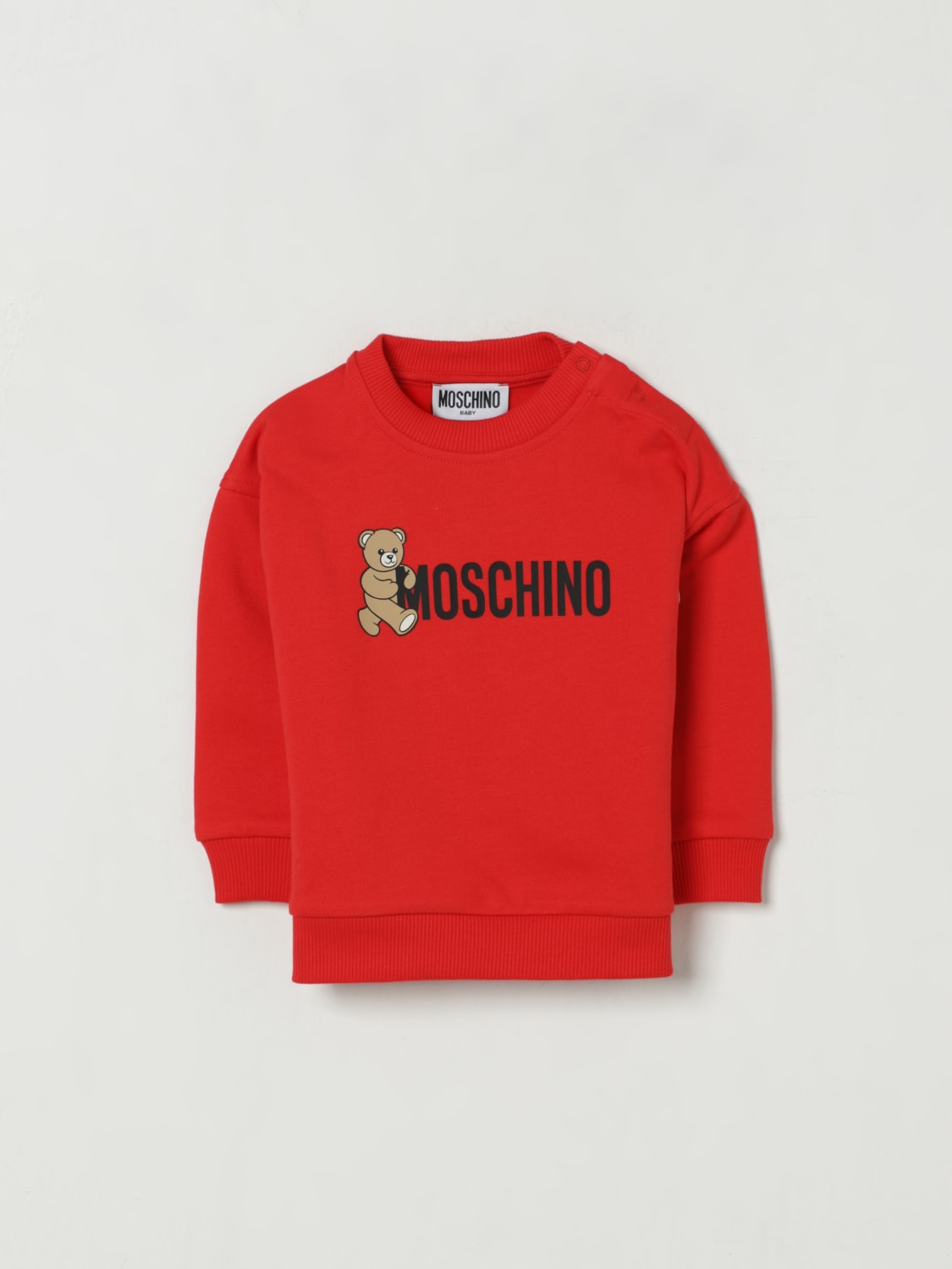 MOSCHINO SWEATER: Sweater kids Moschino, Red - Img 1