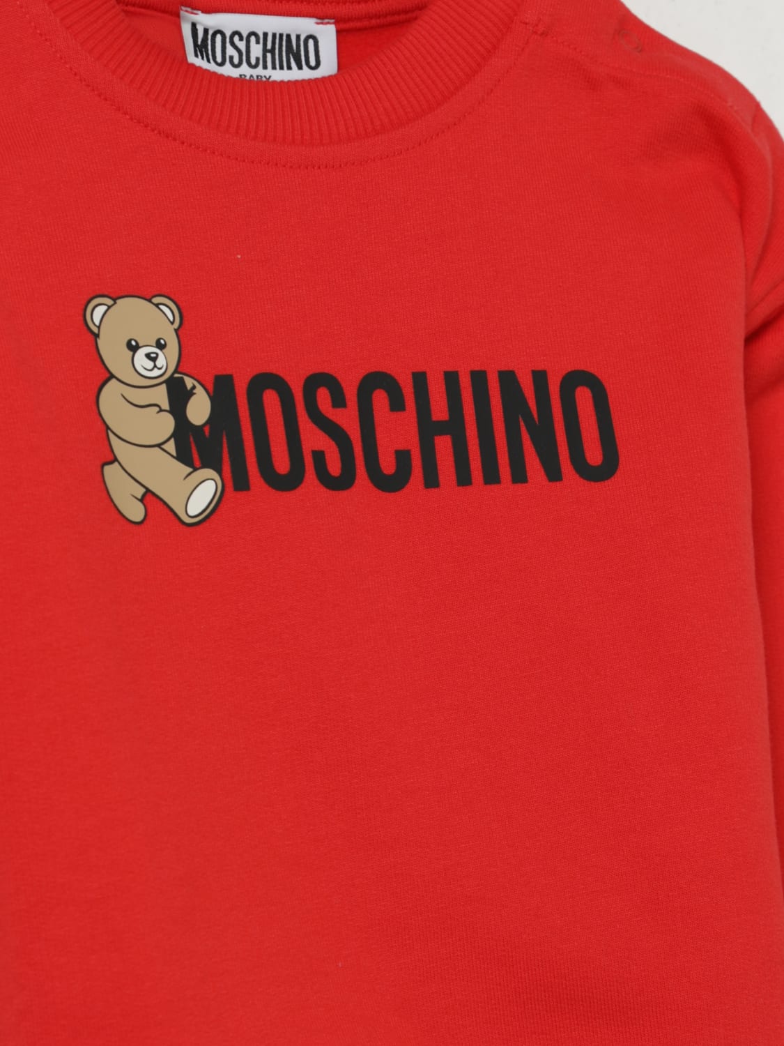 MOSCHINO SWEATER: Sweater kids Moschino, Red - Img 3