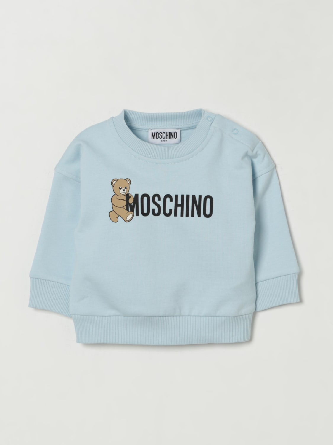 MOSCHINO PULLOVER: Pullover kinder Moschino, Hellblau - Img 1