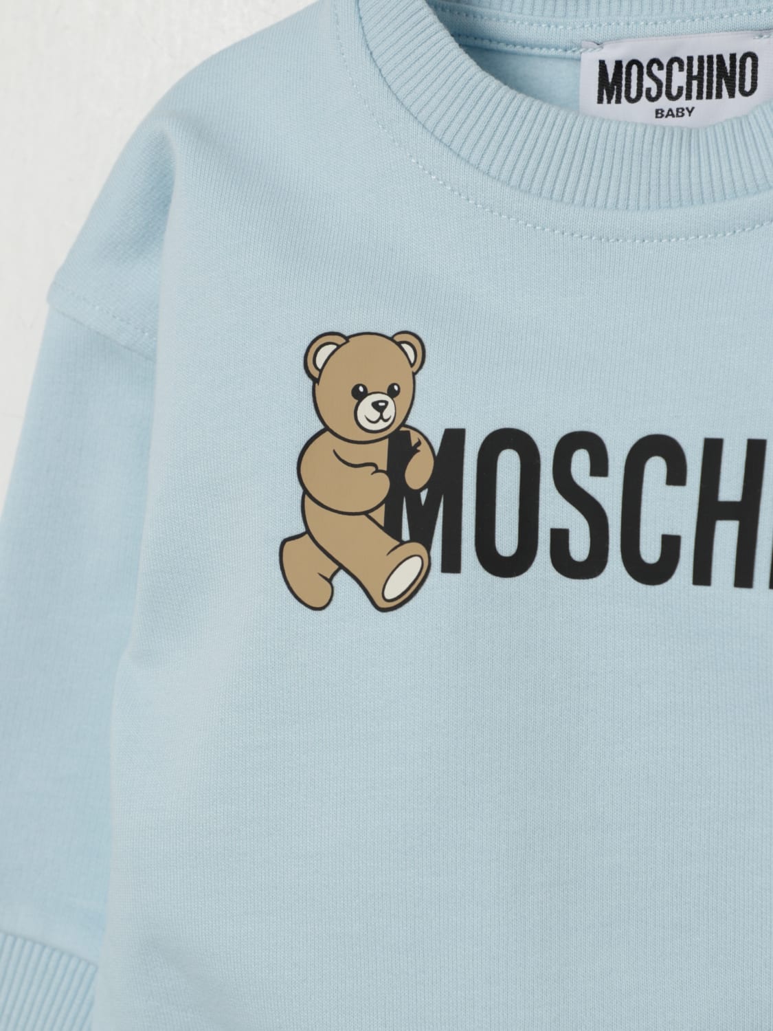 MOSCHINO PULLOVER: Pullover kinder Moschino, Hellblau - Img 3