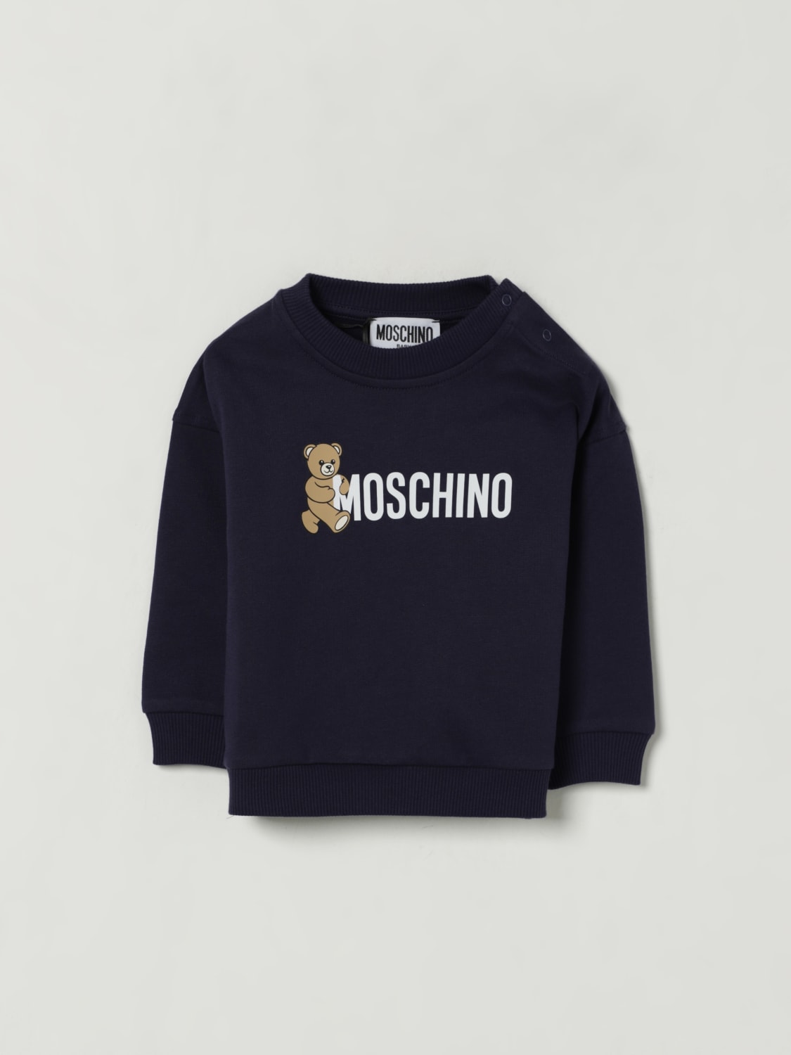 MOSCHINO PULLOVER: Pullover kinder Moschino, Navy - Img 1