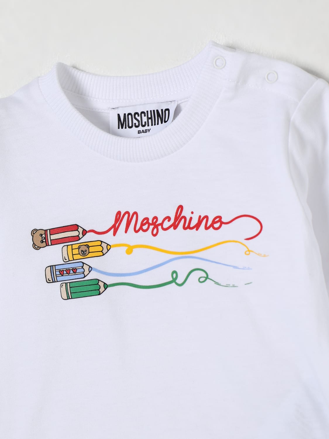 MOSCHINO T-SHIRT: T-shirt kids Moschino, White - Img 3