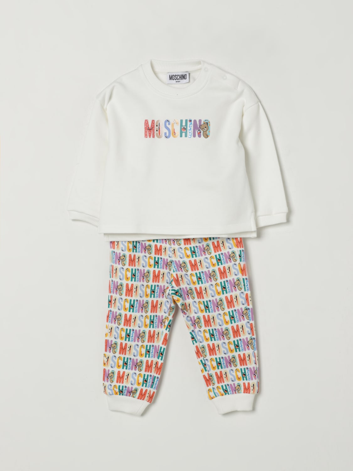 MOSCHINO JUMPSUIT: Jumpsuit kids Moschino, White - Img 1