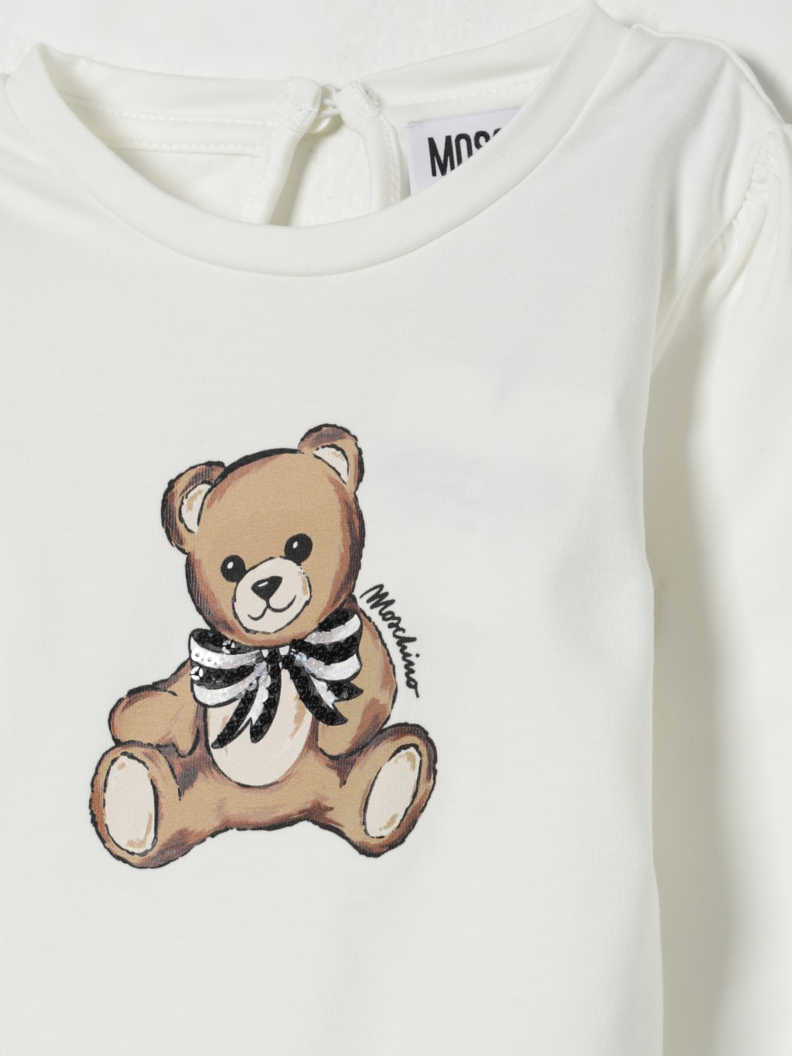 MOSCHINO T恤: T恤 儿童 Moschino, 白色 - Img 3