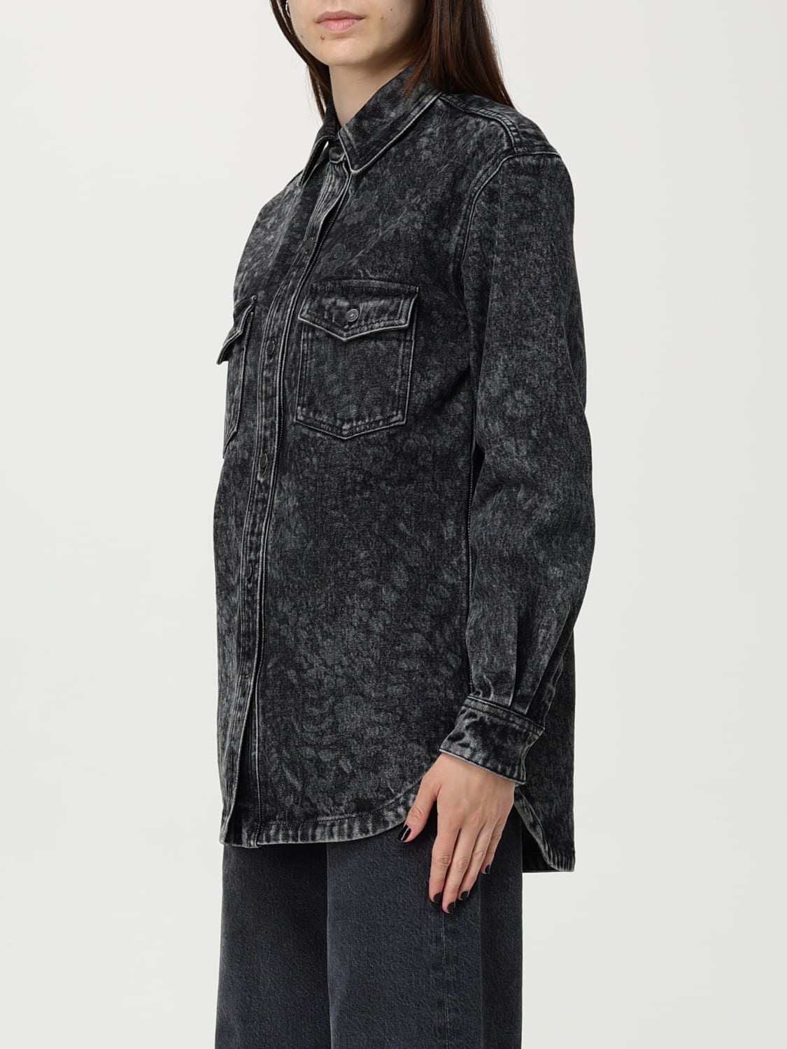 GOLDEN GOOSE HEMDBLUSE: Hemdbluse damen Golden Goose, Schwarz - Img 4