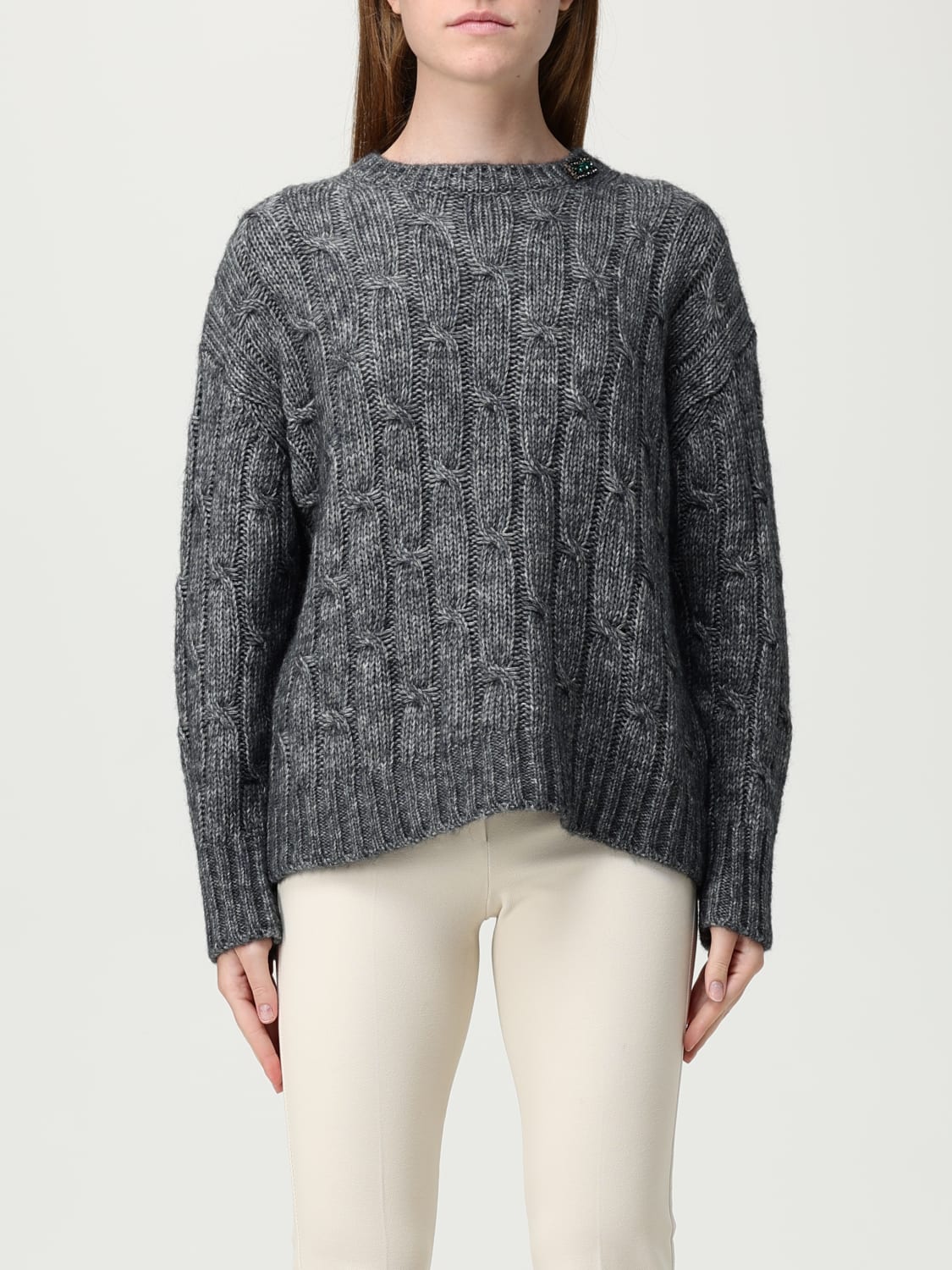 'S MAX MARA SWEATER: Sweatshirt woman 's Max Mara, Grey - Img 1