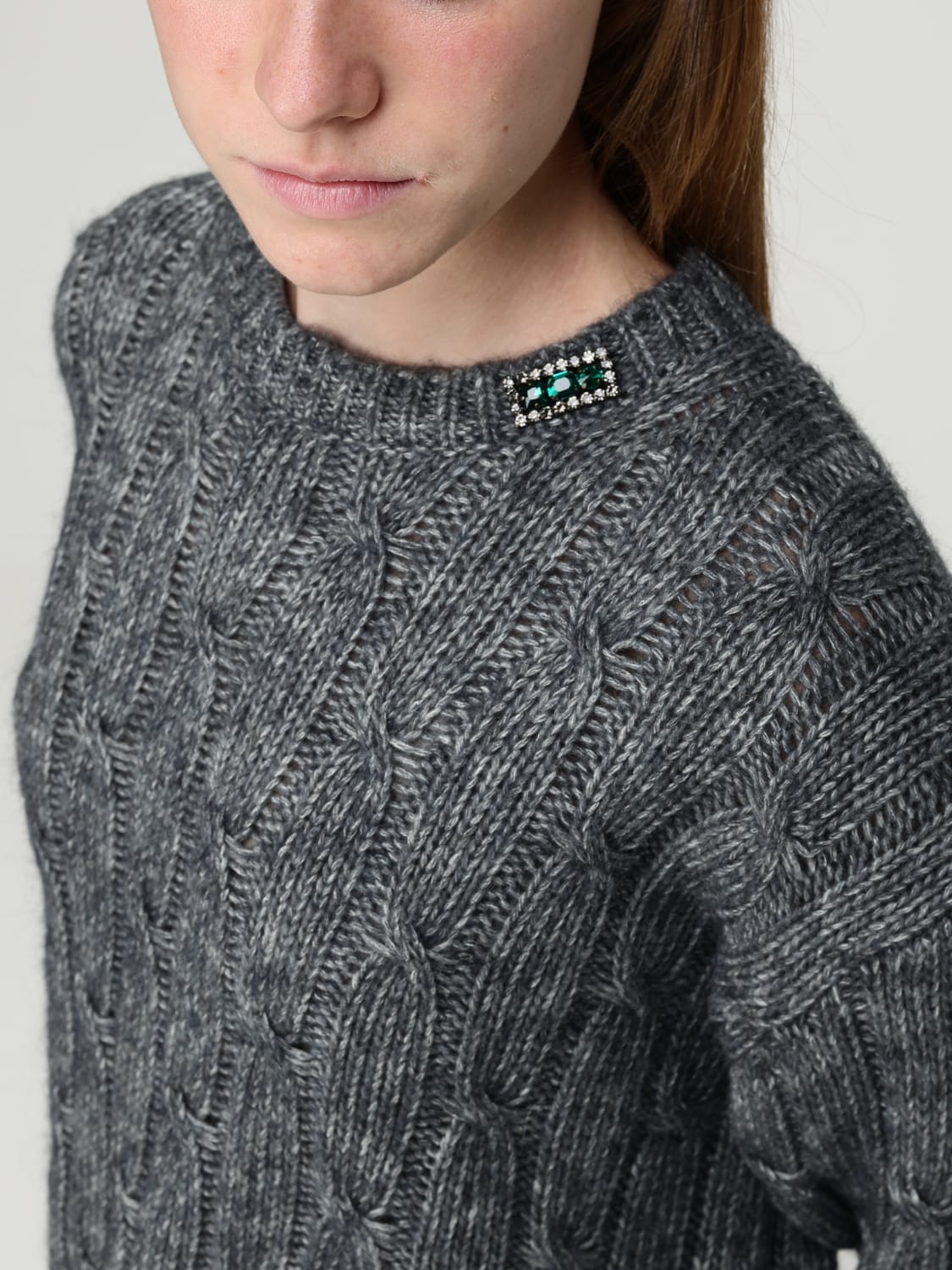 'S MAX MARA SWEATER: Sweatshirt woman 's Max Mara, Grey - Img 5