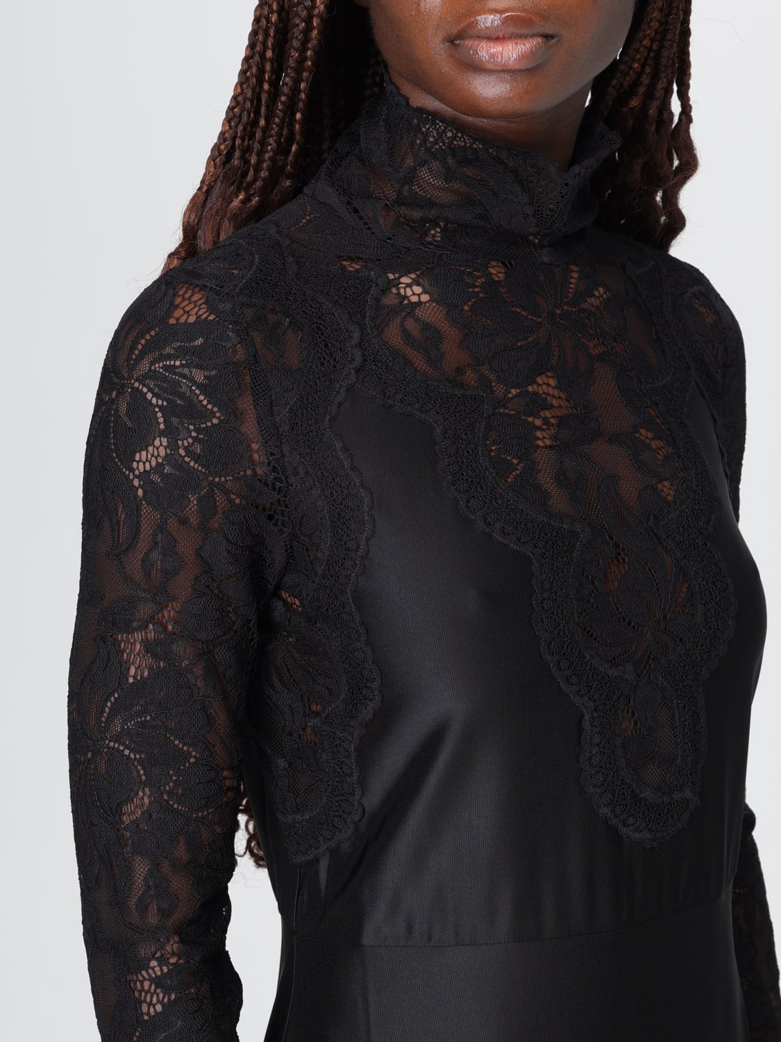 RABANNE 连衣裙: 连衣裙 女士 Rabanne, 黑色 - Img 4