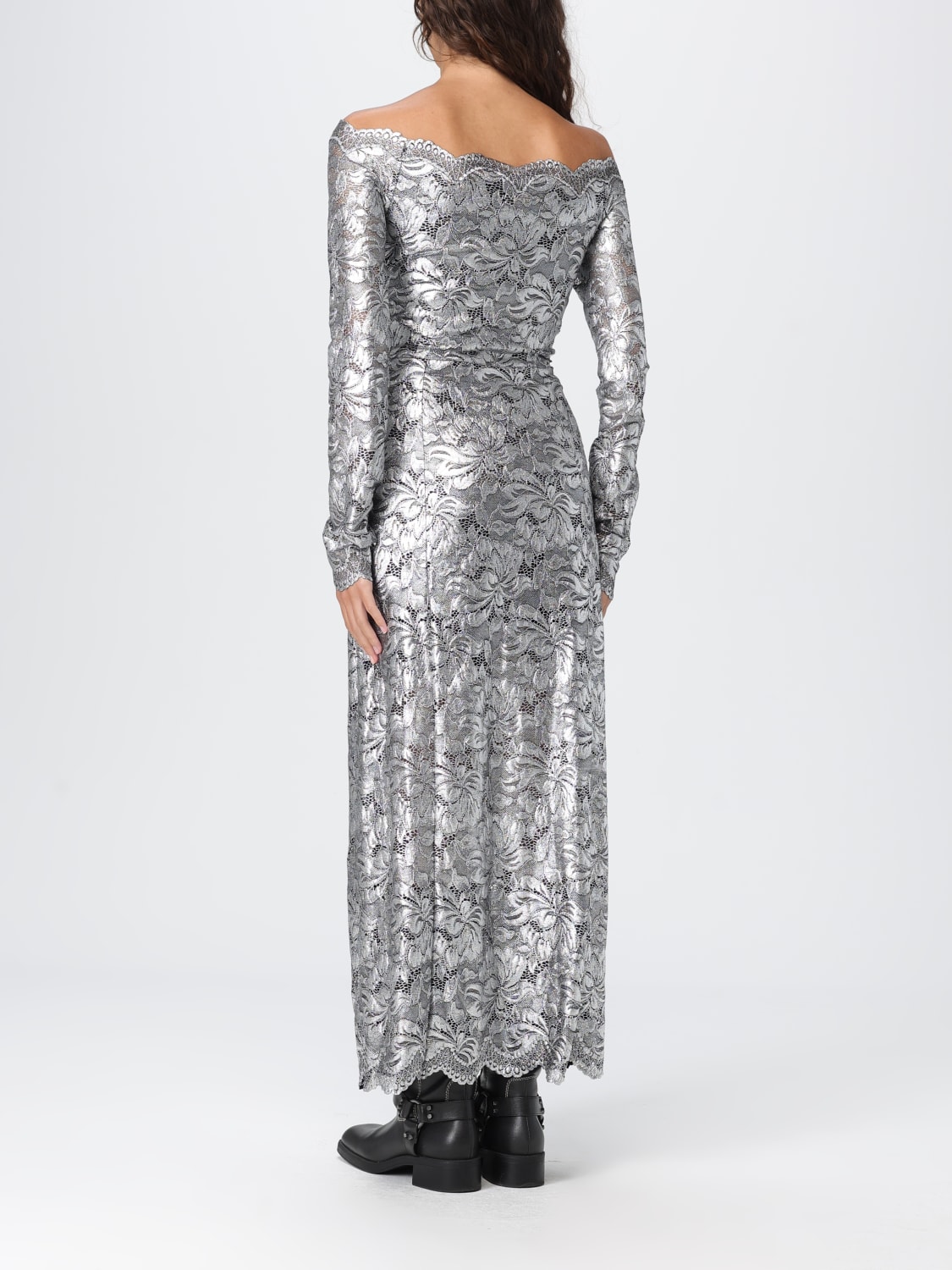 RABANNE ROBE: Robes femme Rabanne, Argent - Img 2