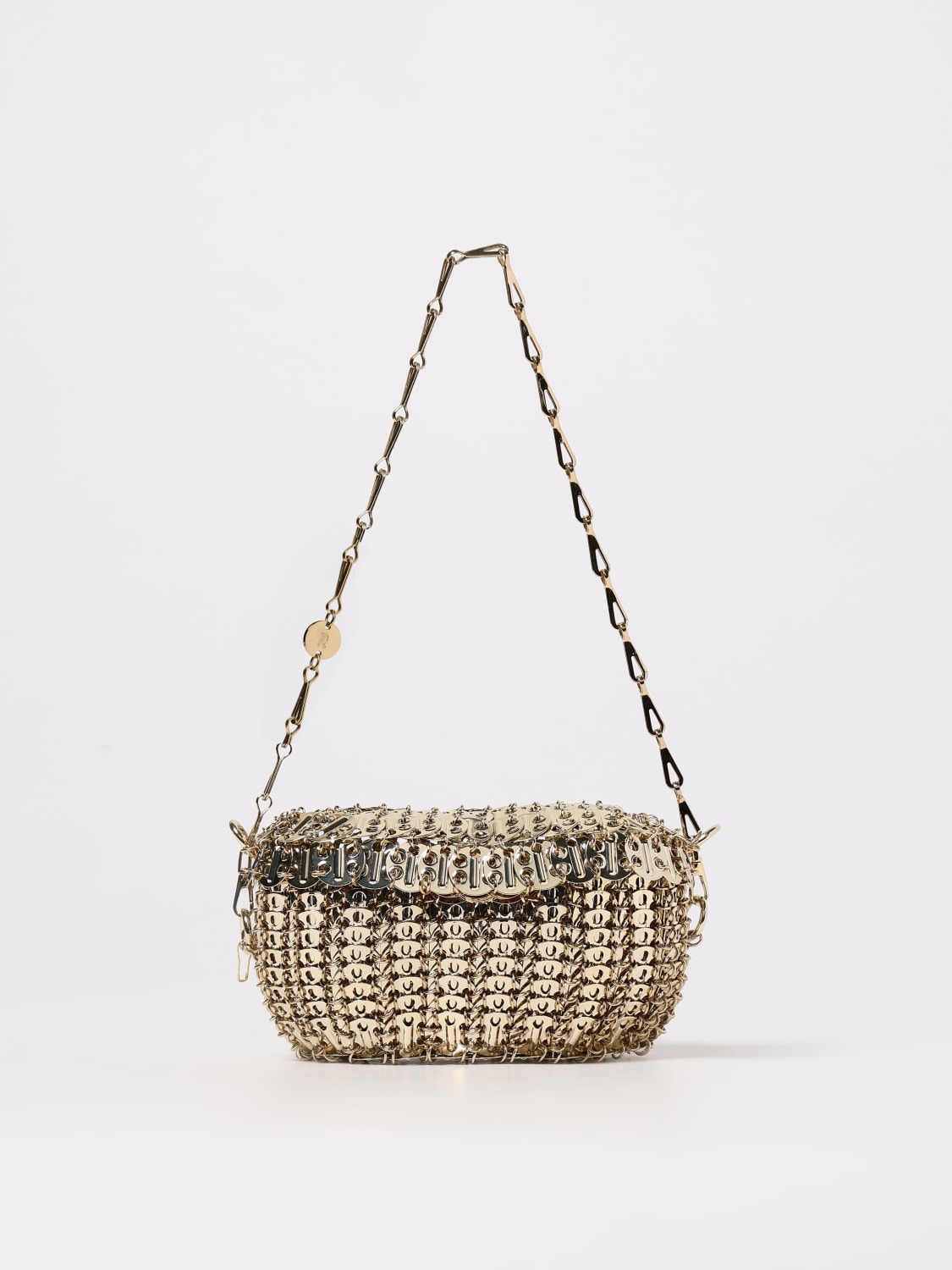 RABANNE MINI BAG: Shoulder bag woman Rabanne, Gold - Img 1