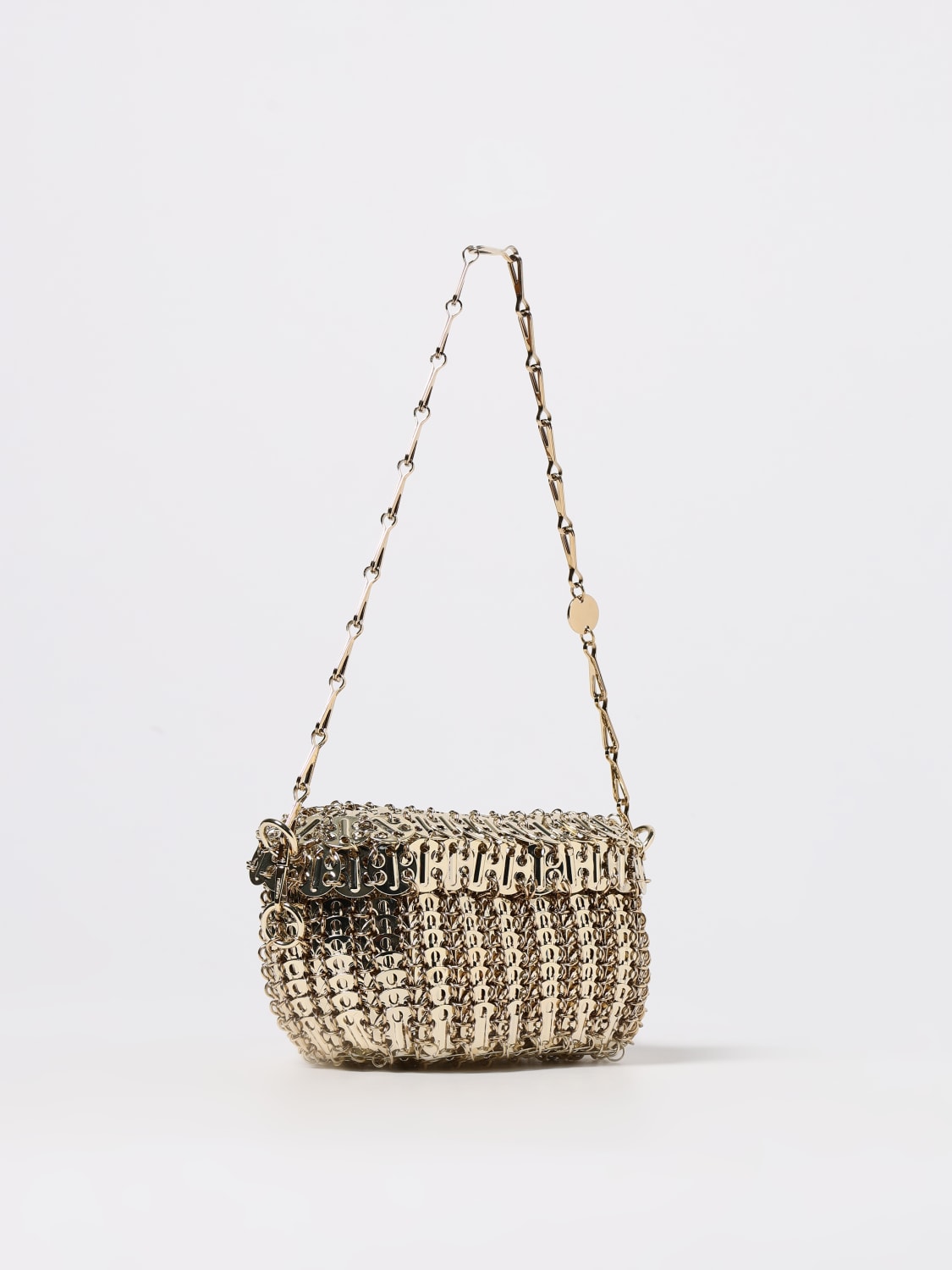 RABANNE MINI BAG: Shoulder bag woman Rabanne, Gold - Img 3