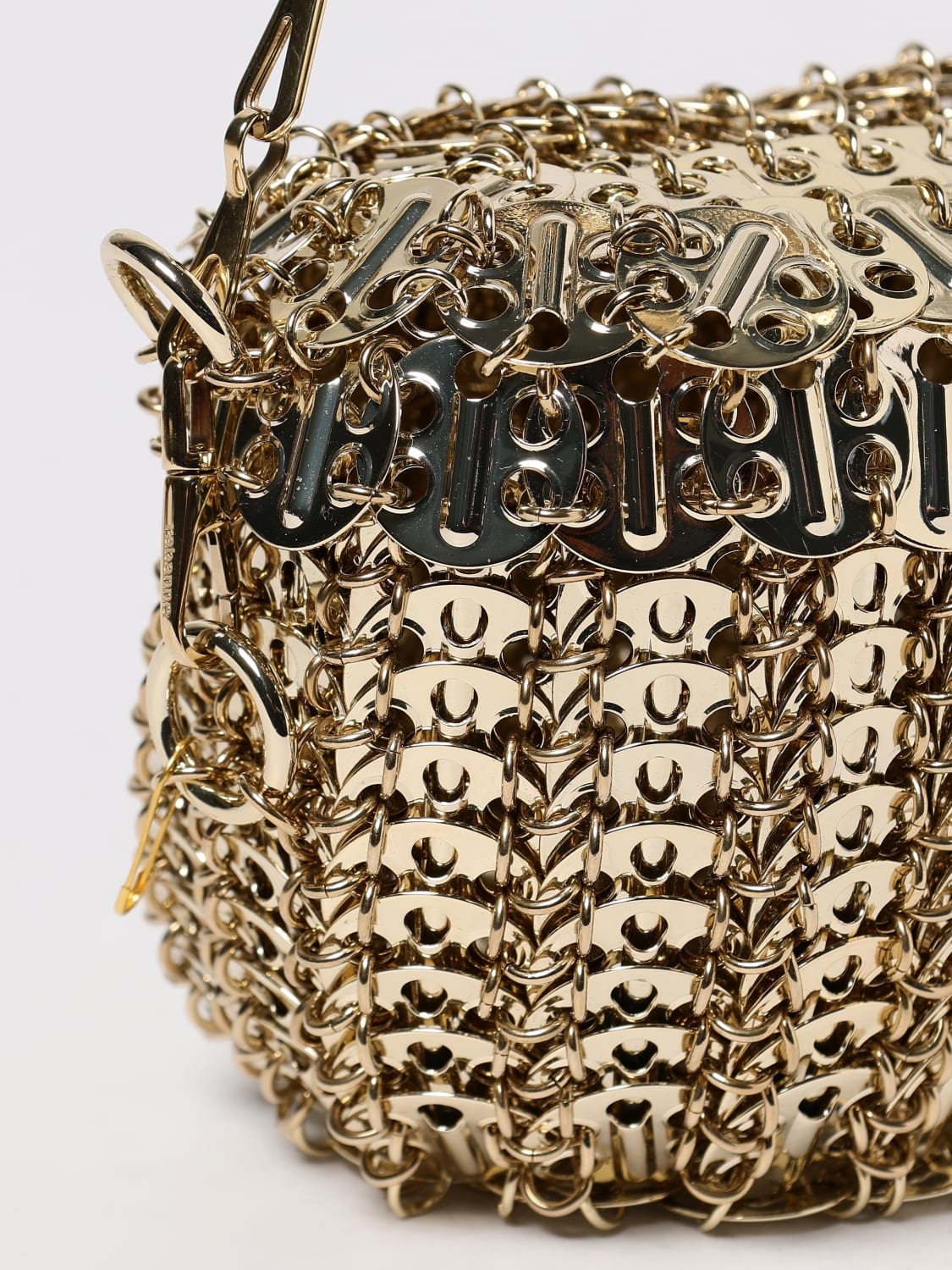 RABANNE MINI BAG: Shoulder bag woman Rabanne, Gold - Img 4