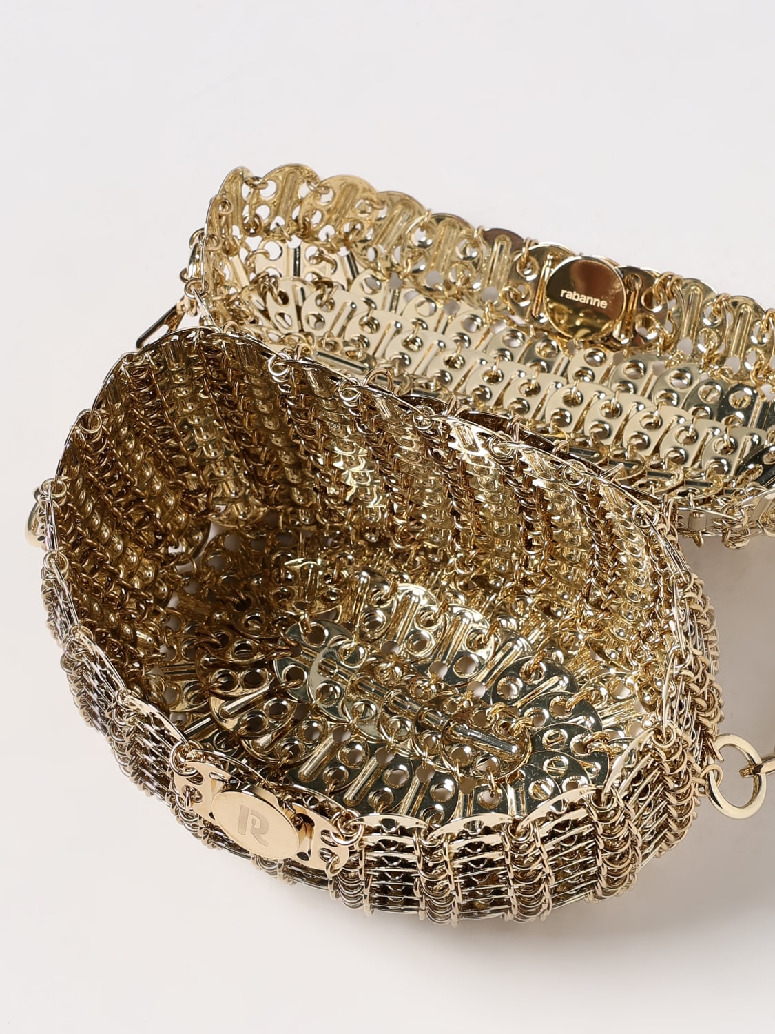 RABANNE MINI BAG: Shoulder bag woman Rabanne, Gold - Img 5