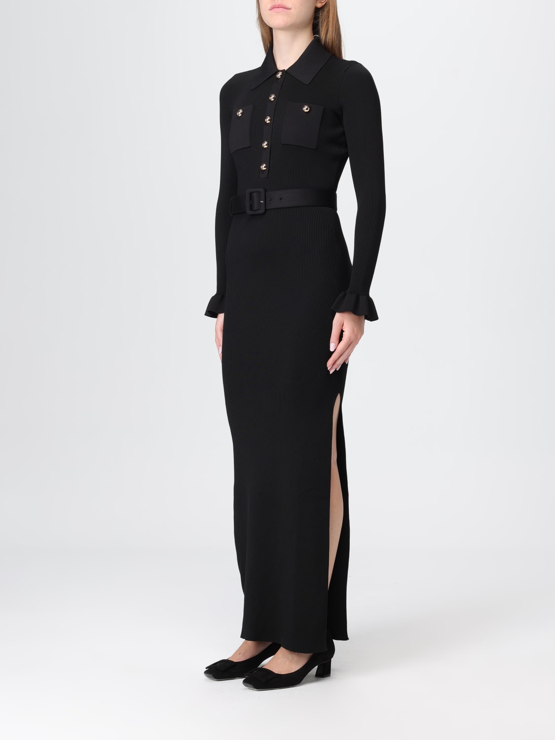 SELF-PORTRAIT ROBE: Robes femme Self-portrait, Noir - Img 3