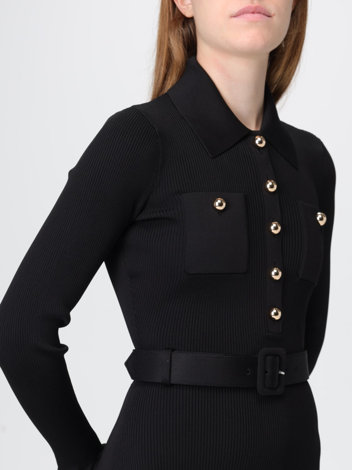 SELF-PORTRAIT ROBE: Robes femme Self-portrait, Noir - Img 4