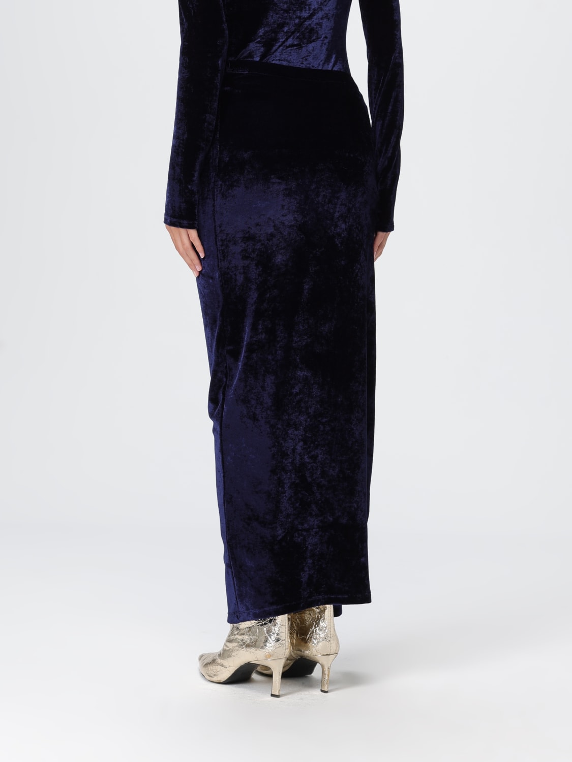 RABANNE JUPE: Jupe femme Rabanne, Bleu - Img 3