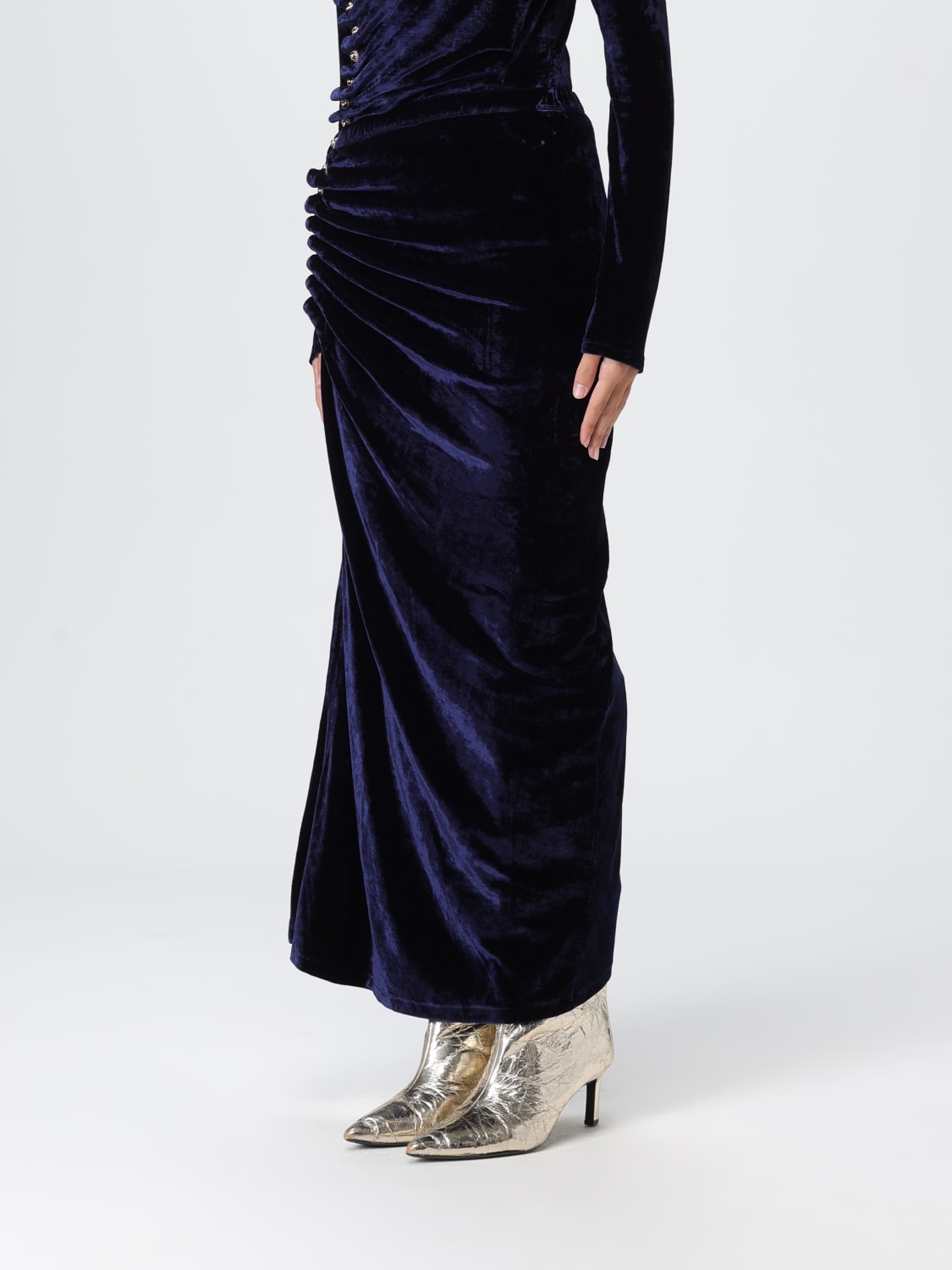 RABANNE JUPE: Jupe femme Rabanne, Bleu - Img 4