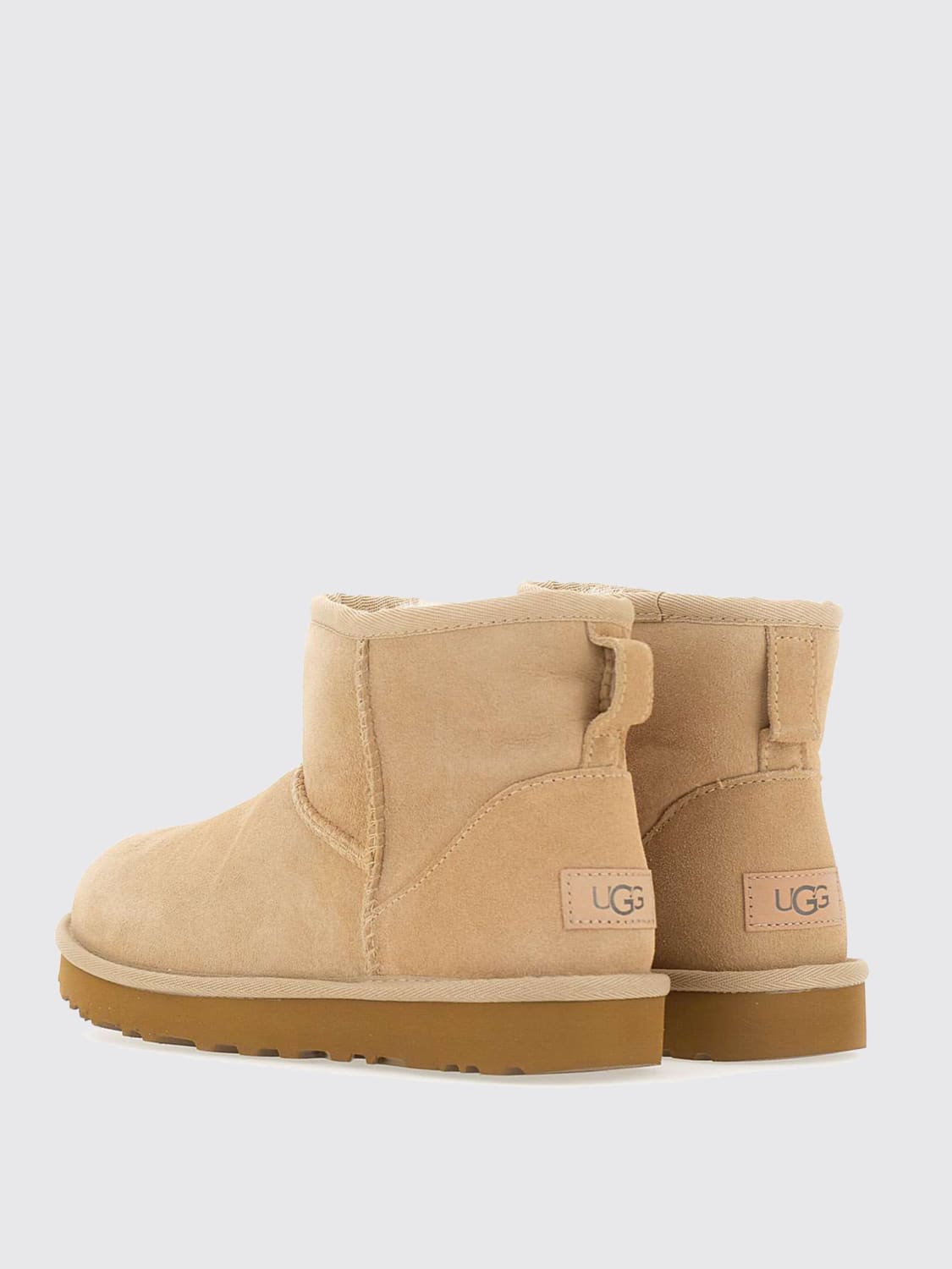 UGG BOOTS: Flat ankle boots woman UGG, Beige - Img 3