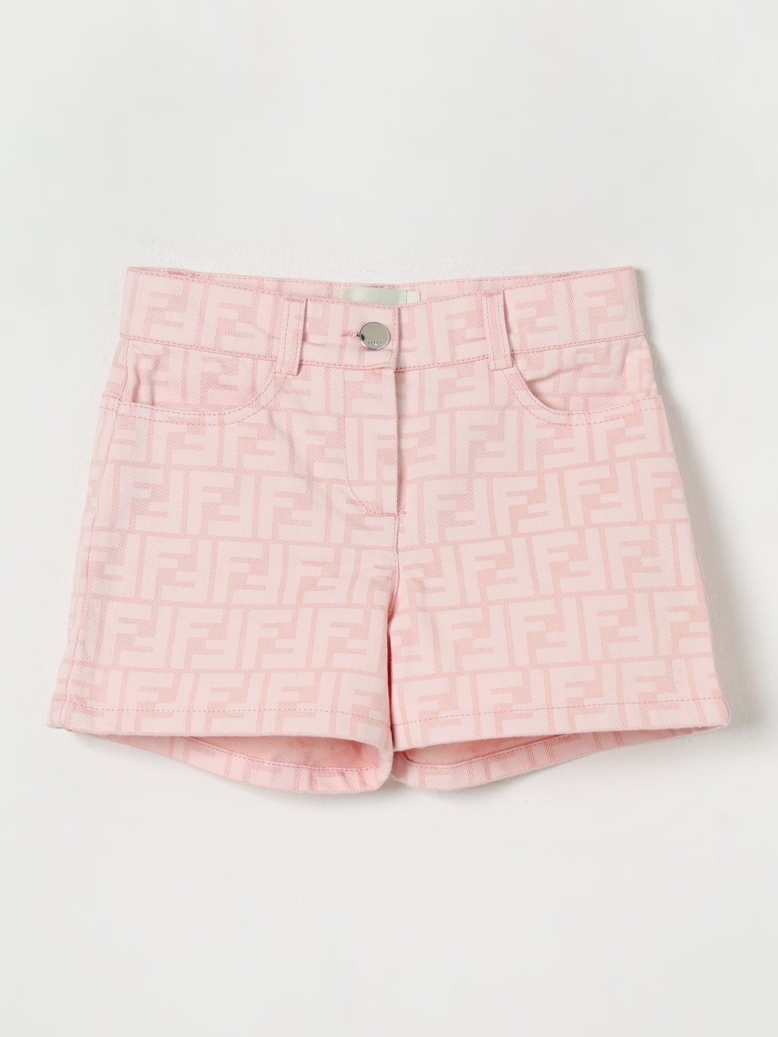 FENDI SHORTS: Short kids Fendi, Pink - Img 1