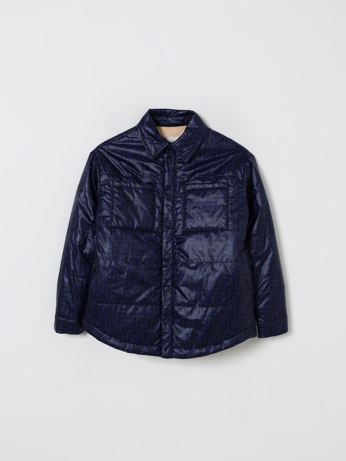 FENDI JACKET: Blazer kids Fendi, Blue - Img 1