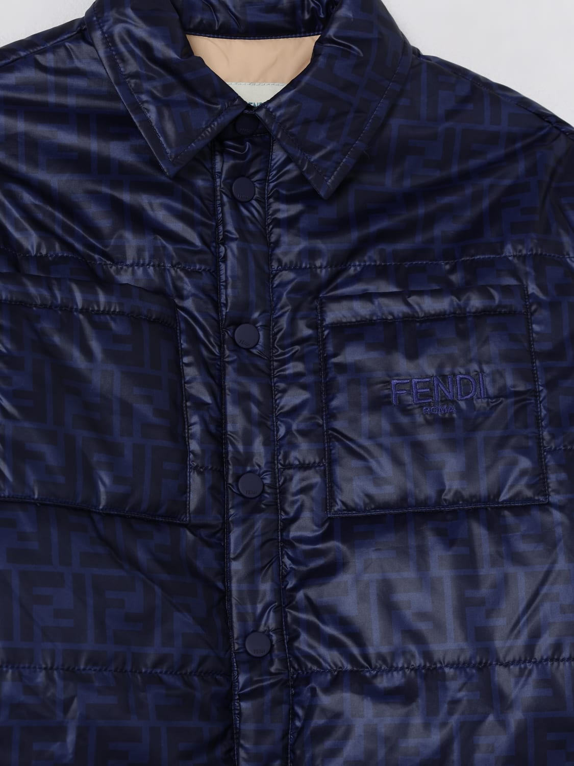 FENDI JACKET: Blazer kids Fendi, Blue - Img 3