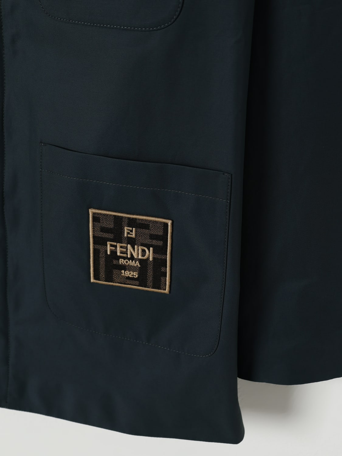 FENDI JACKE: Jacke kinder Fendi, Grün - Img 3