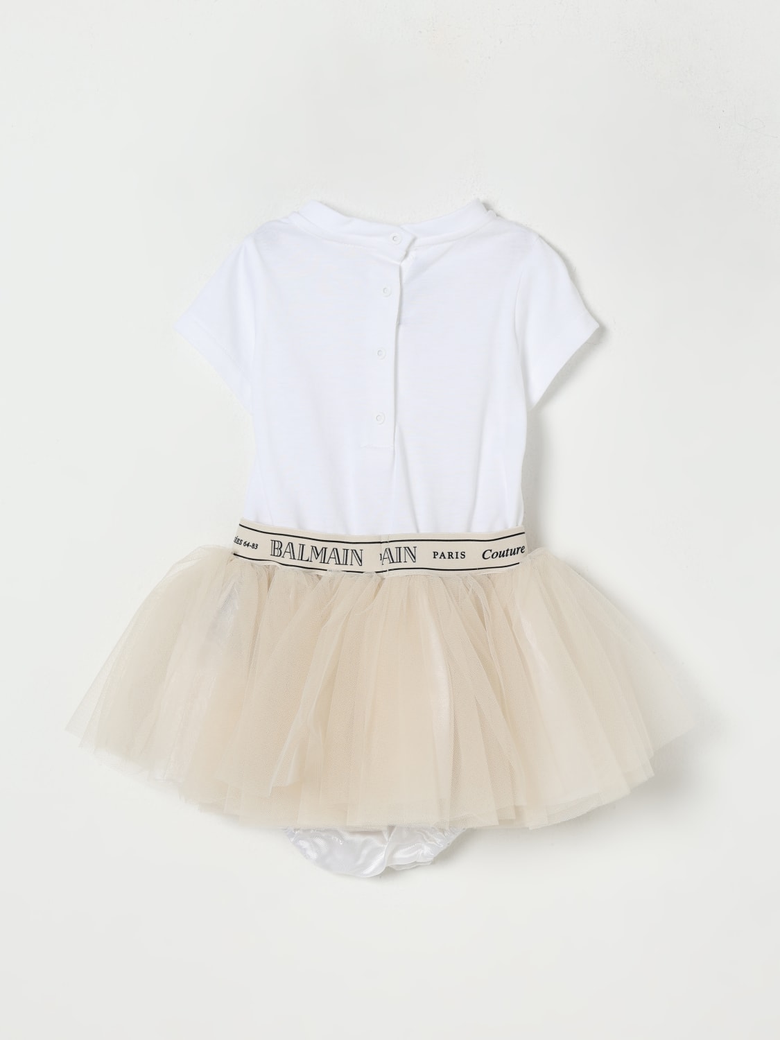 BALMAIN ROMPER: Romper kids Balmain, White - Img 2